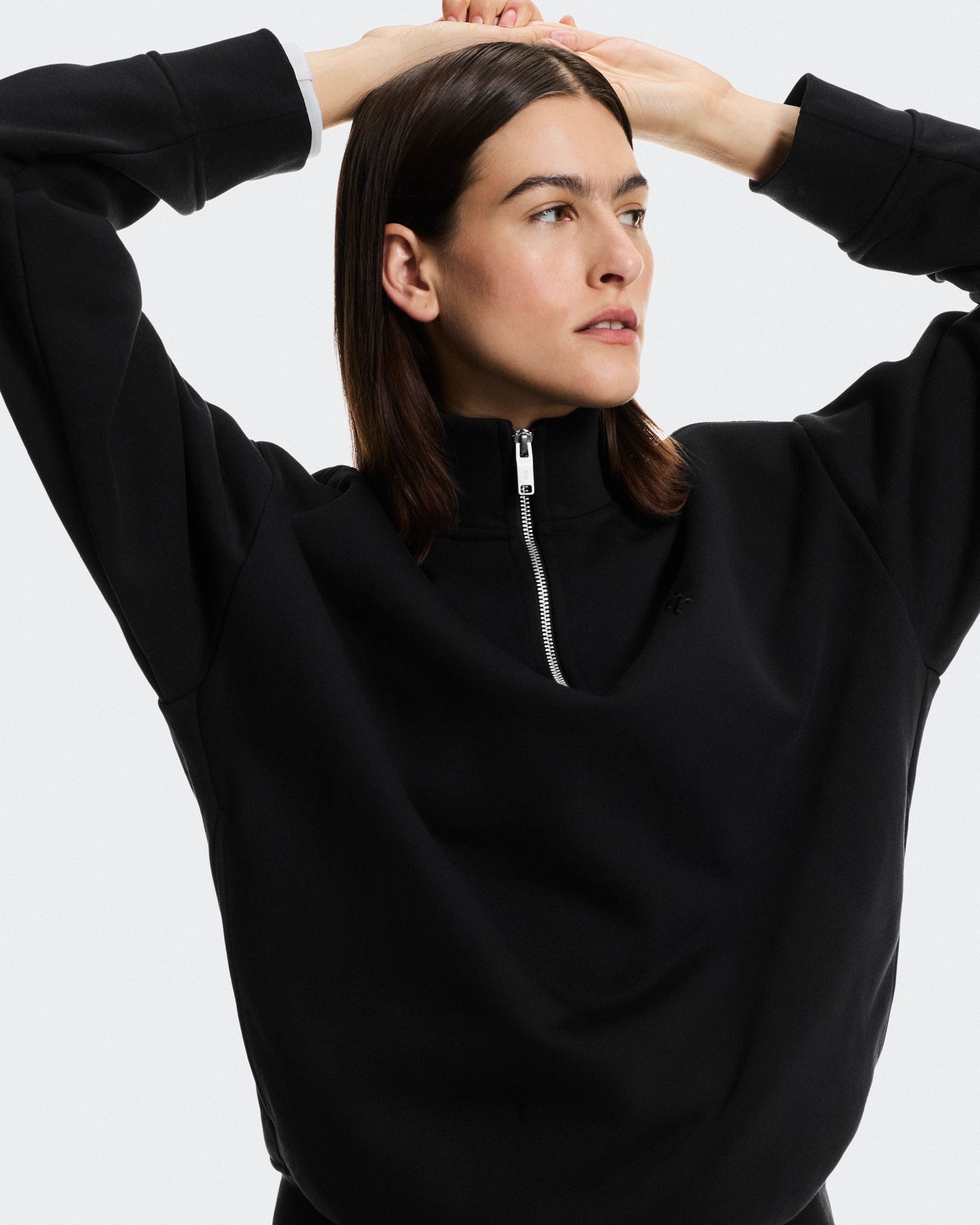 On Club Collective 1/4 Zip Black Women Jackets
