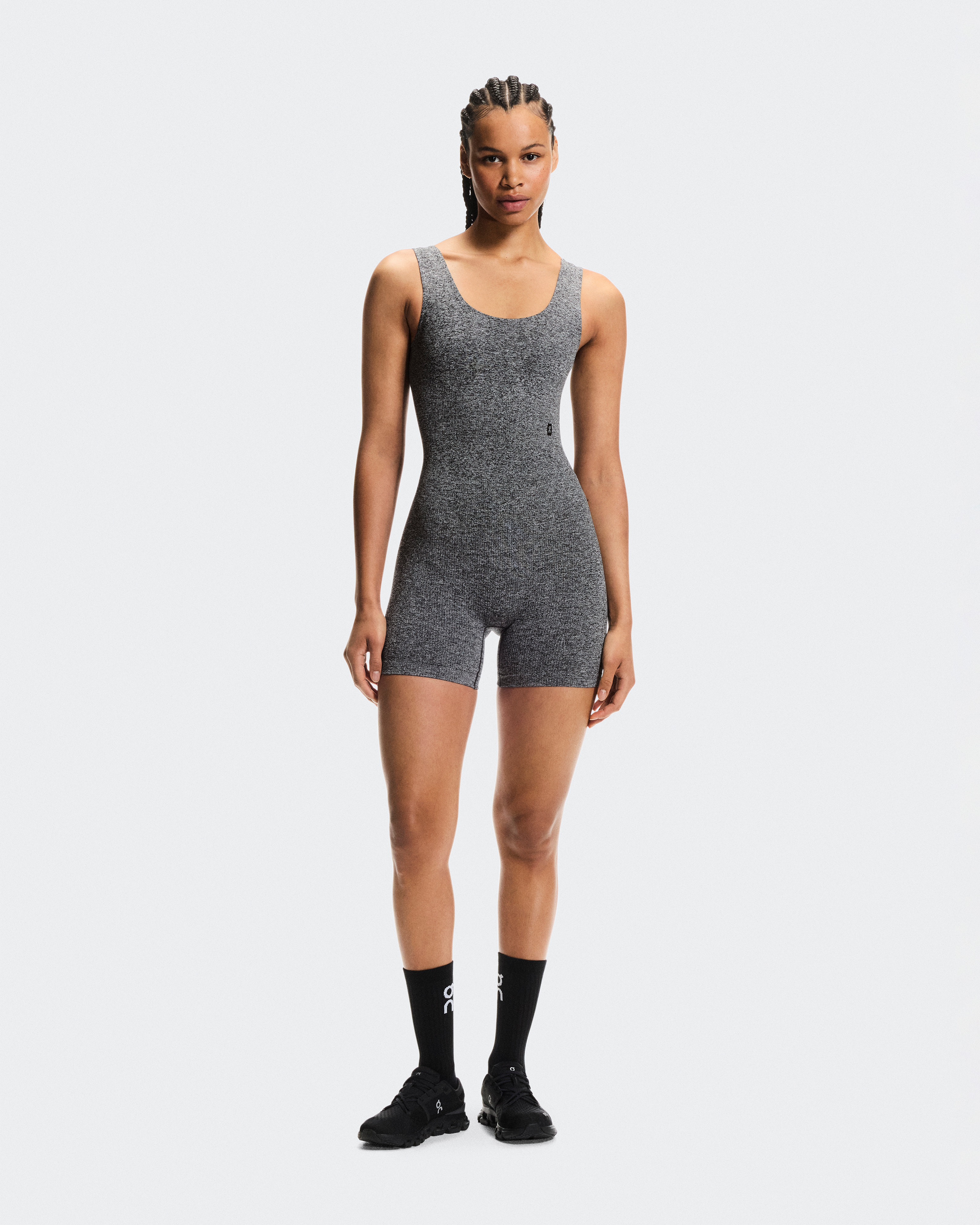 Studio Knit BodysuitWomen / Graphite Heather / L