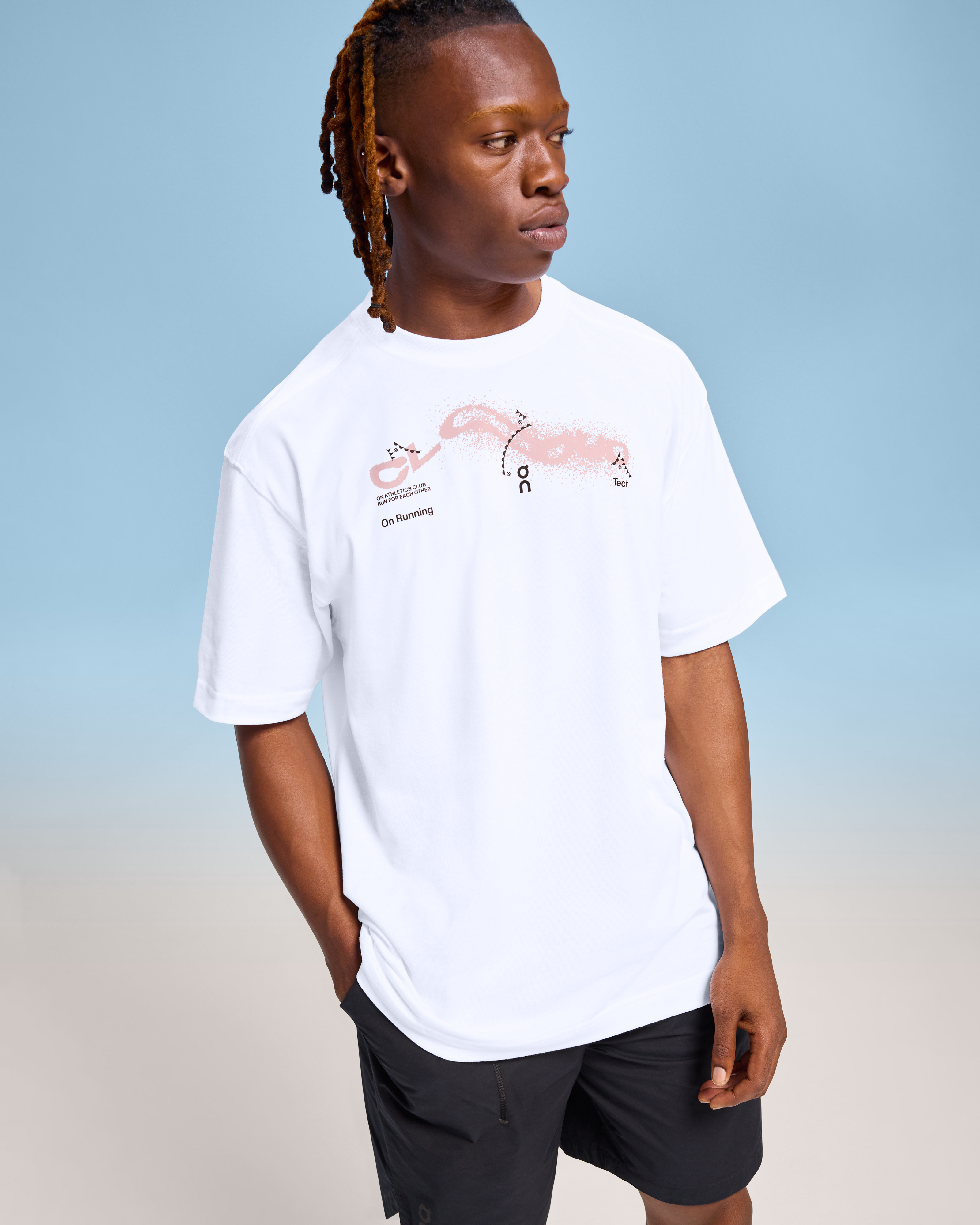 On Club-T Cloud White Men Tops and t-shirts