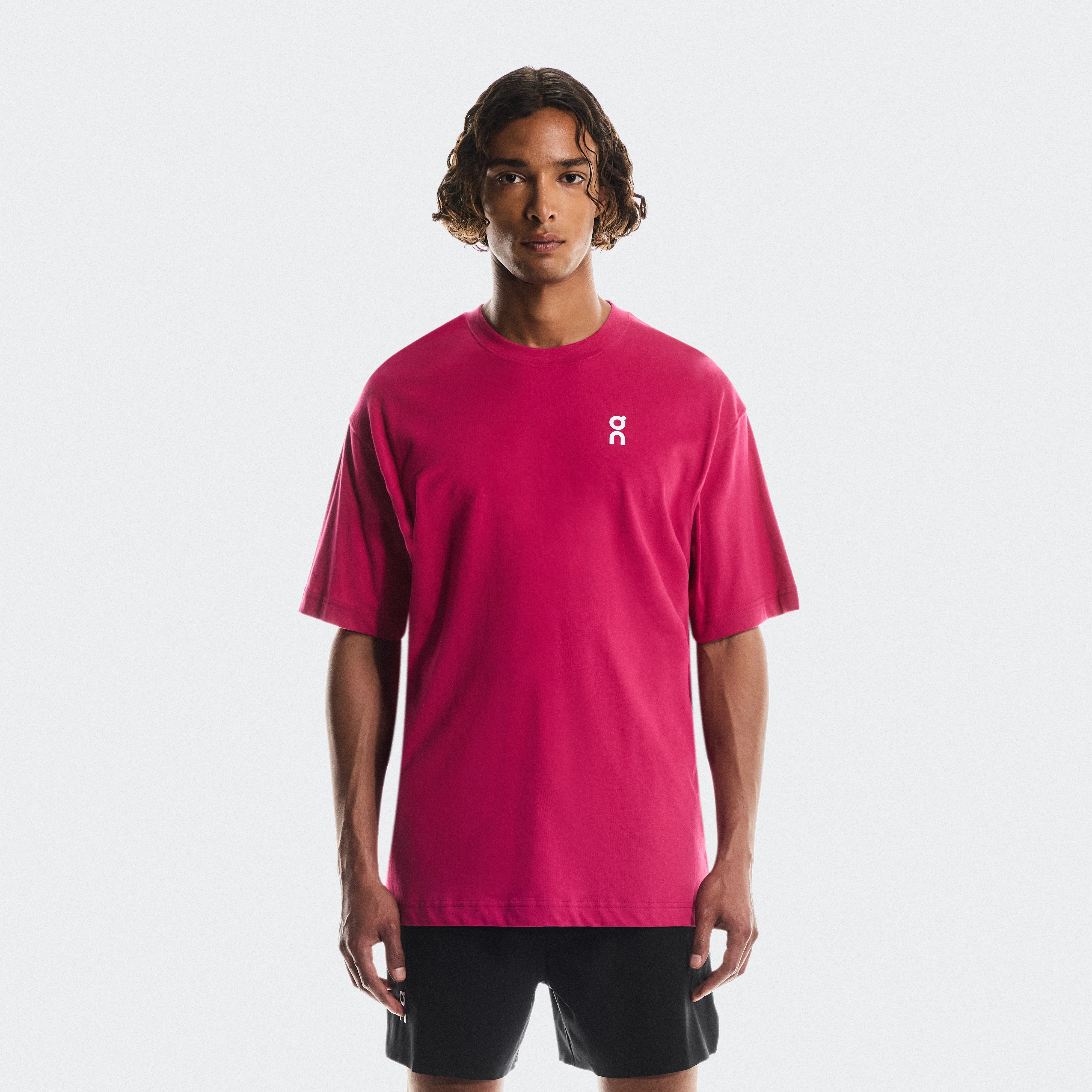 On Club-T Rosa Masculino Masculino – Viagens, recuperação, para o dia a dia Partes de cima e camisetas