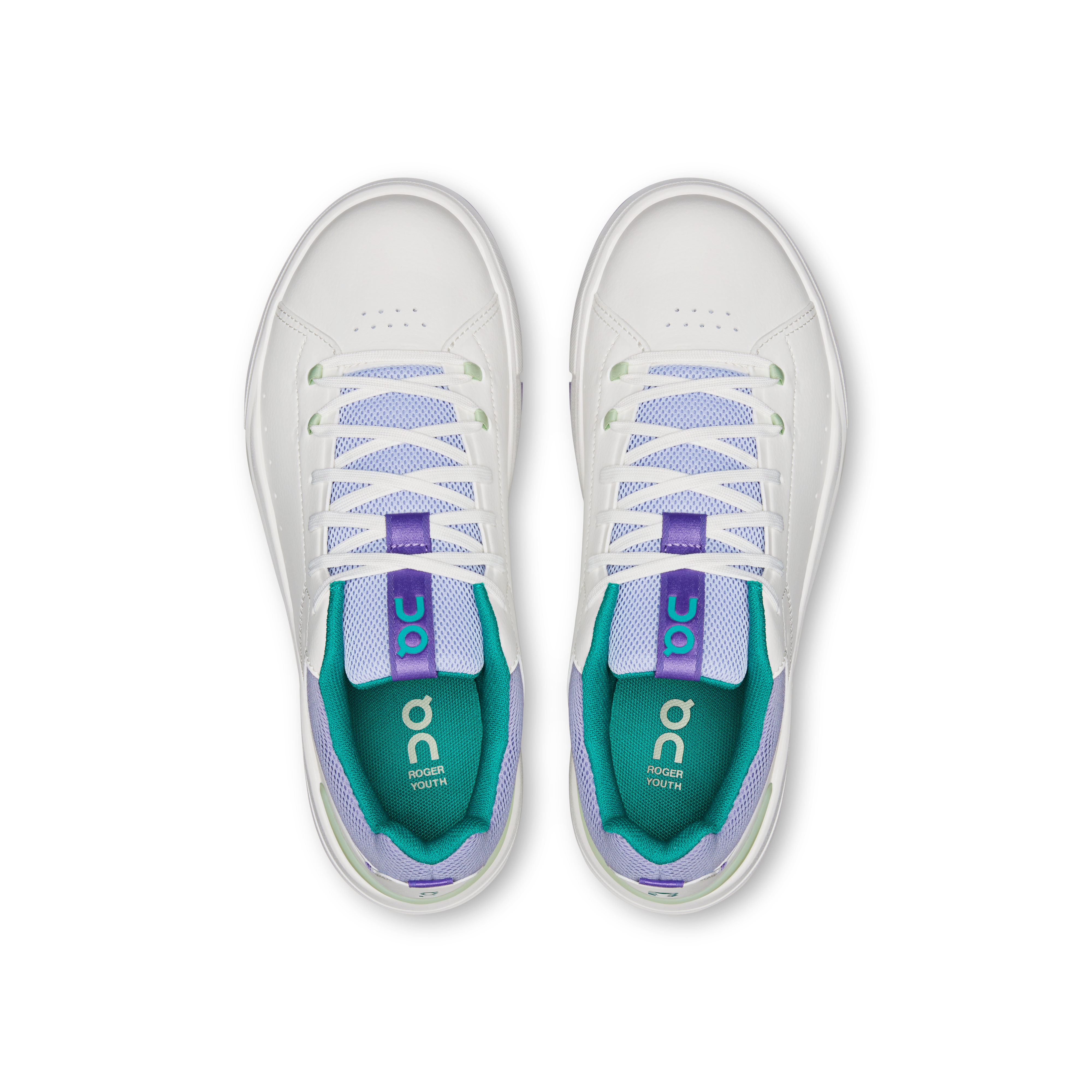 On THE ROGER Youth Ivory & Neem Youth Tennis Shoes