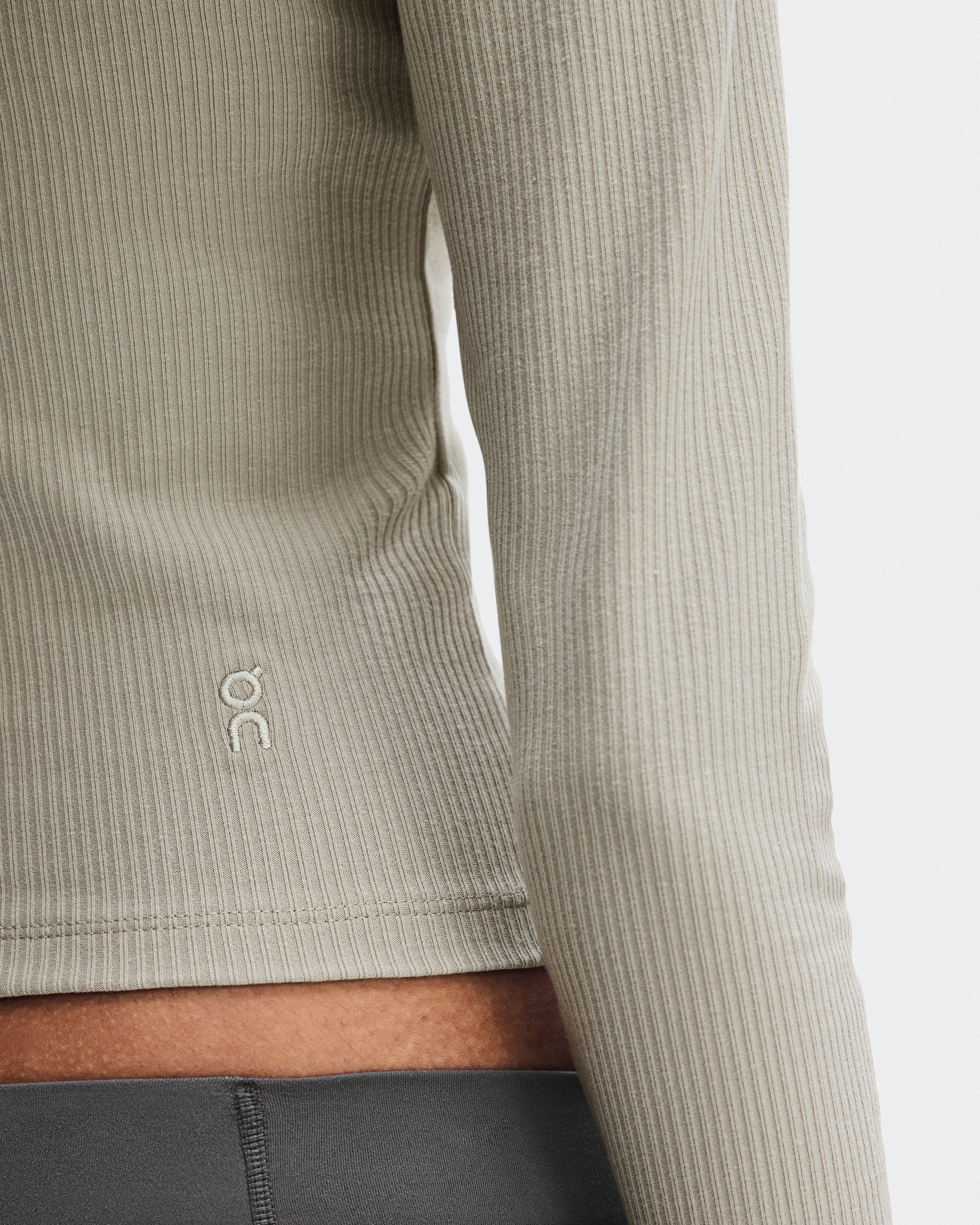 On All-Day Ribbed Long-T Brume Donna Maglie e magliette