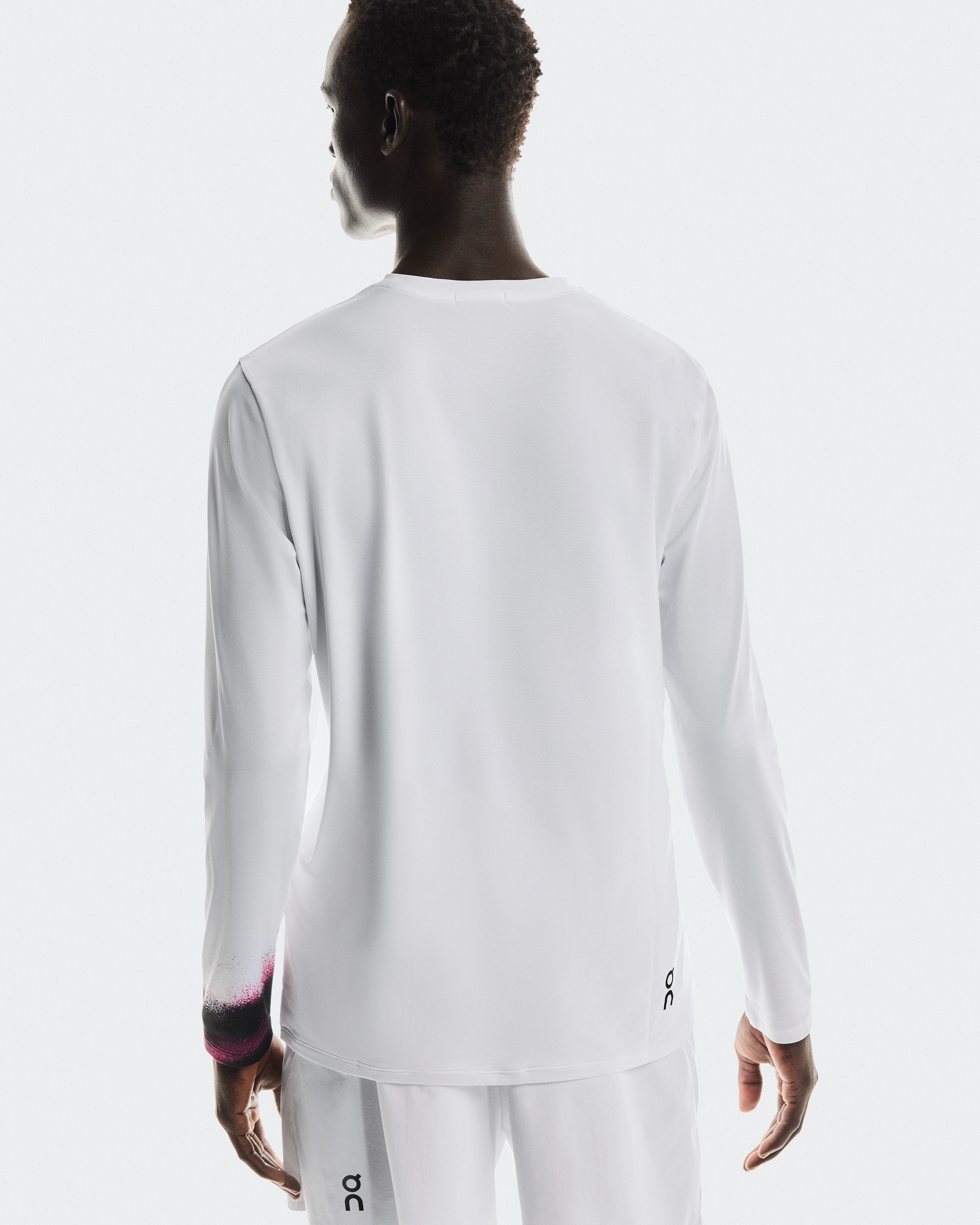 On Court Long-T White & Black Uomo Maglie e magliette