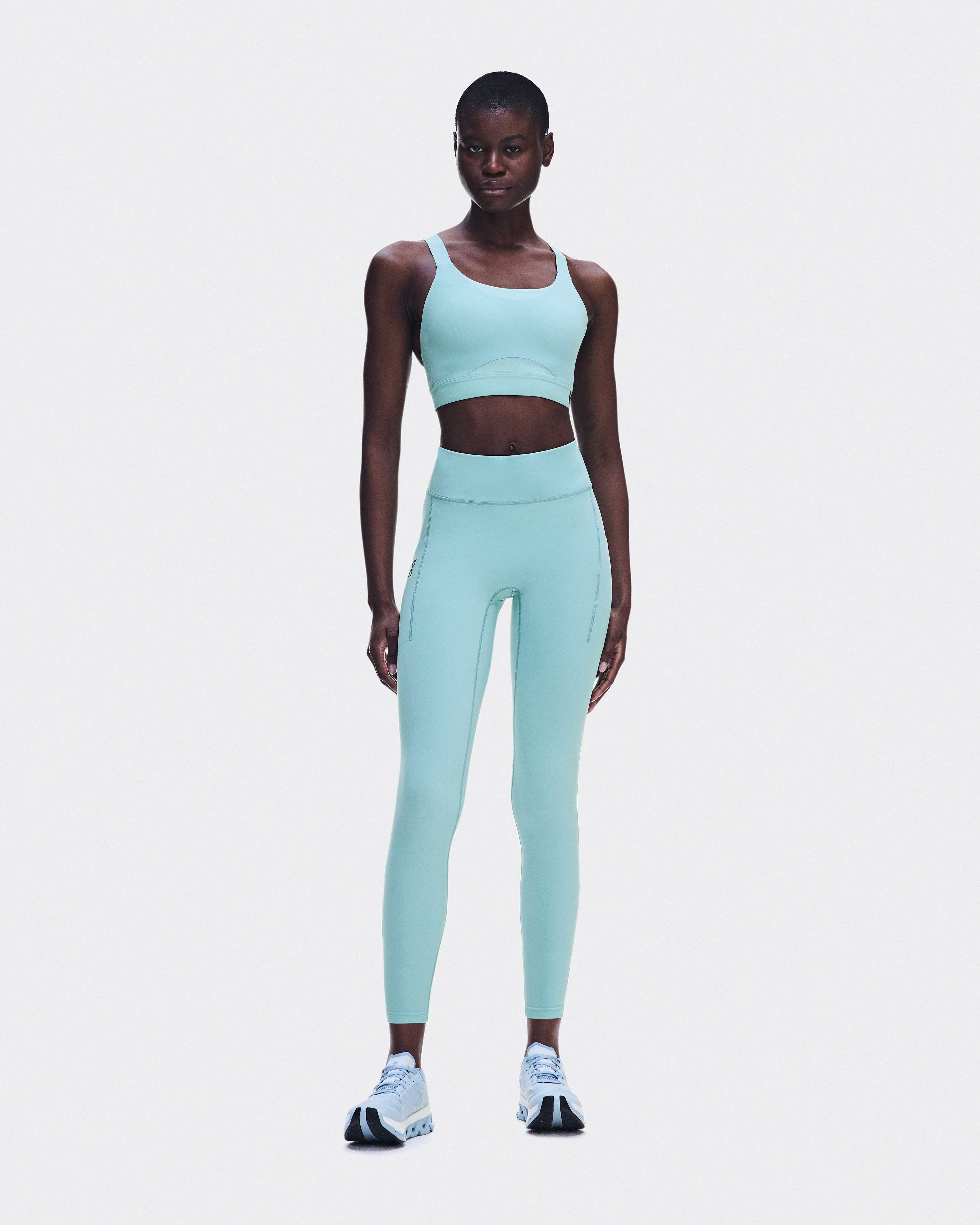 Women's Performance Tights 7/8 | Aquamarine | On United States