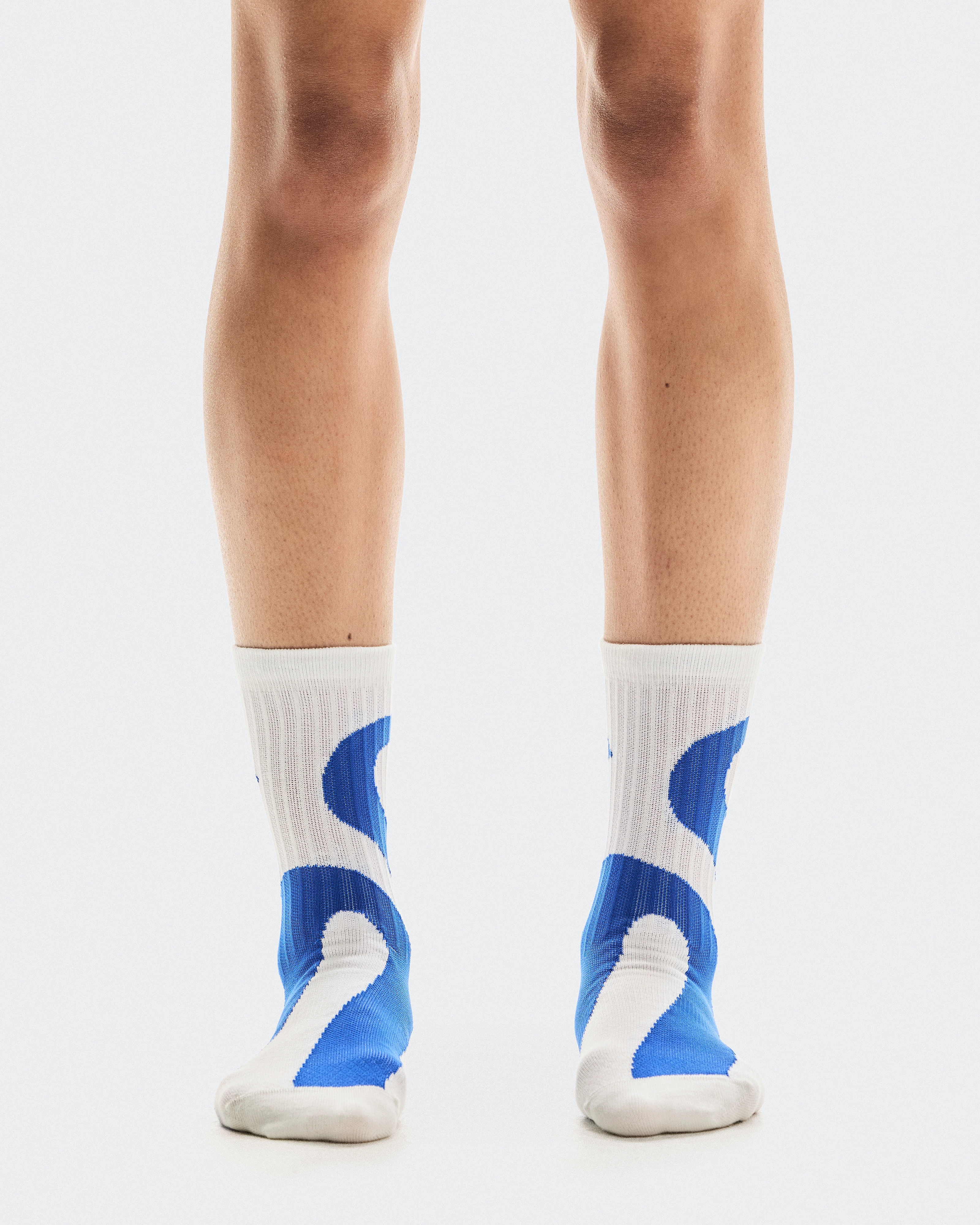 On Liquid Logo Sock High 2P Ivory & Flame Unisex Socks