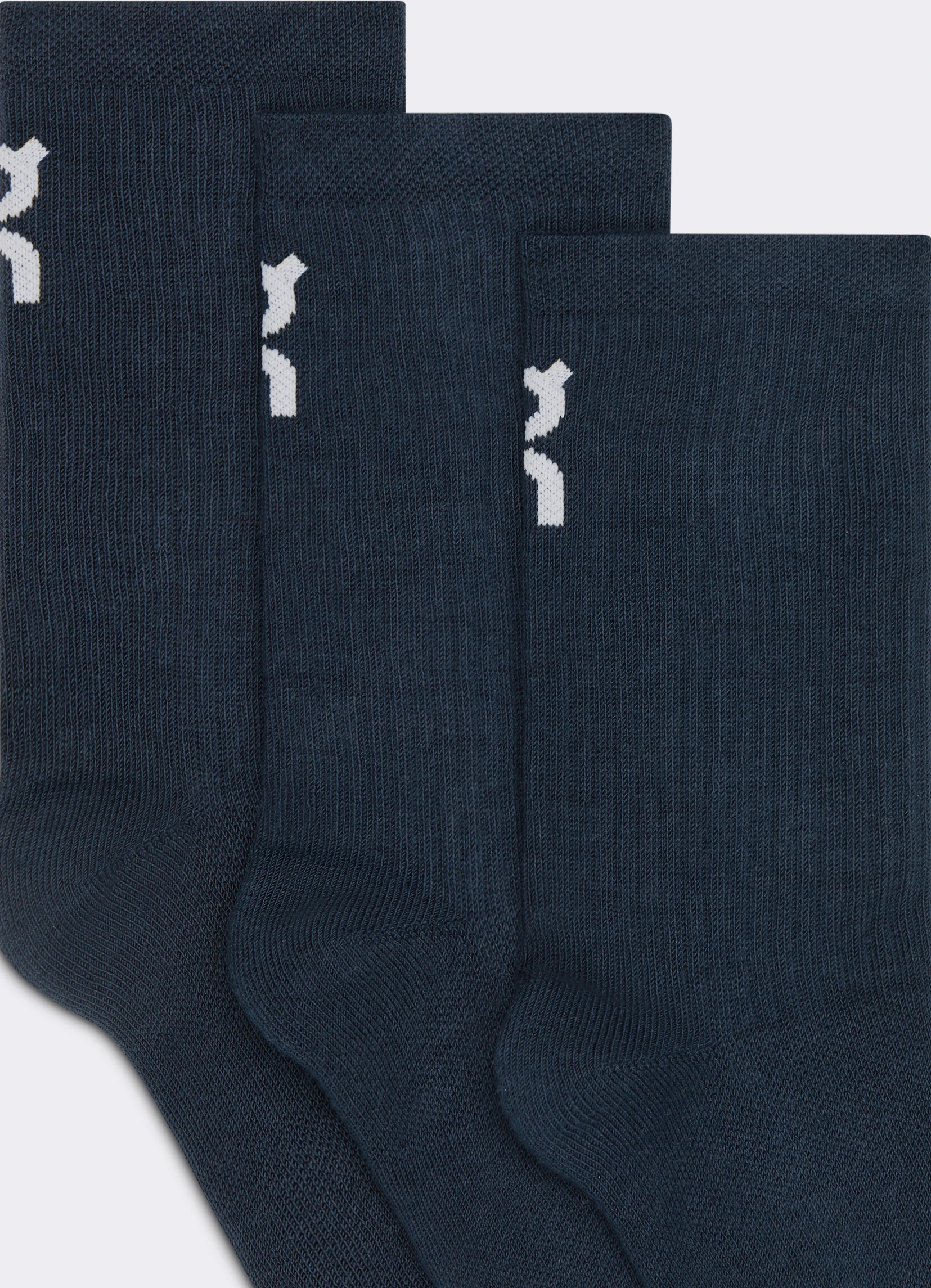 On Logo Sock High 3P Kids Navy Kids Socks