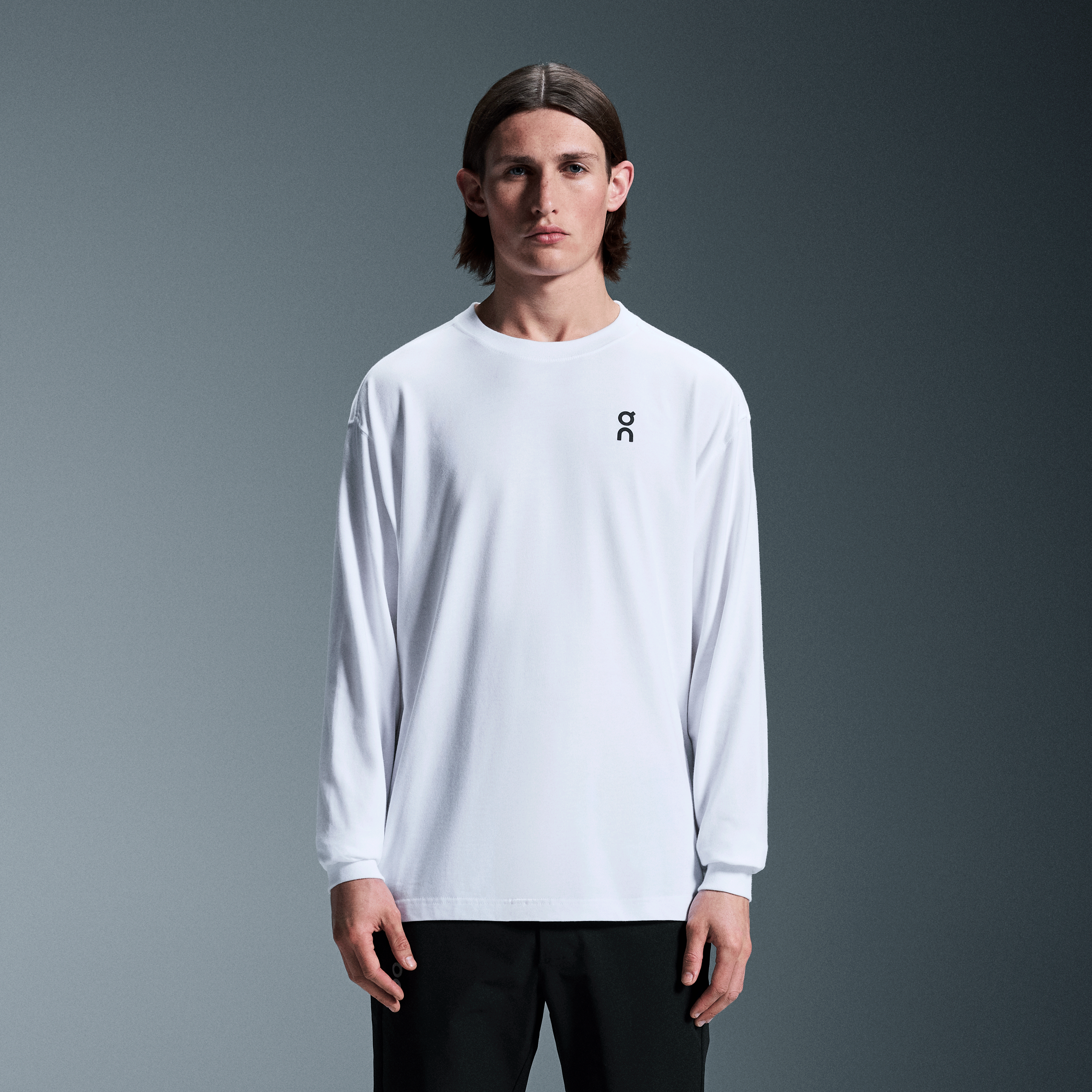 Club Long-T Long-Sleeve Shirt in White