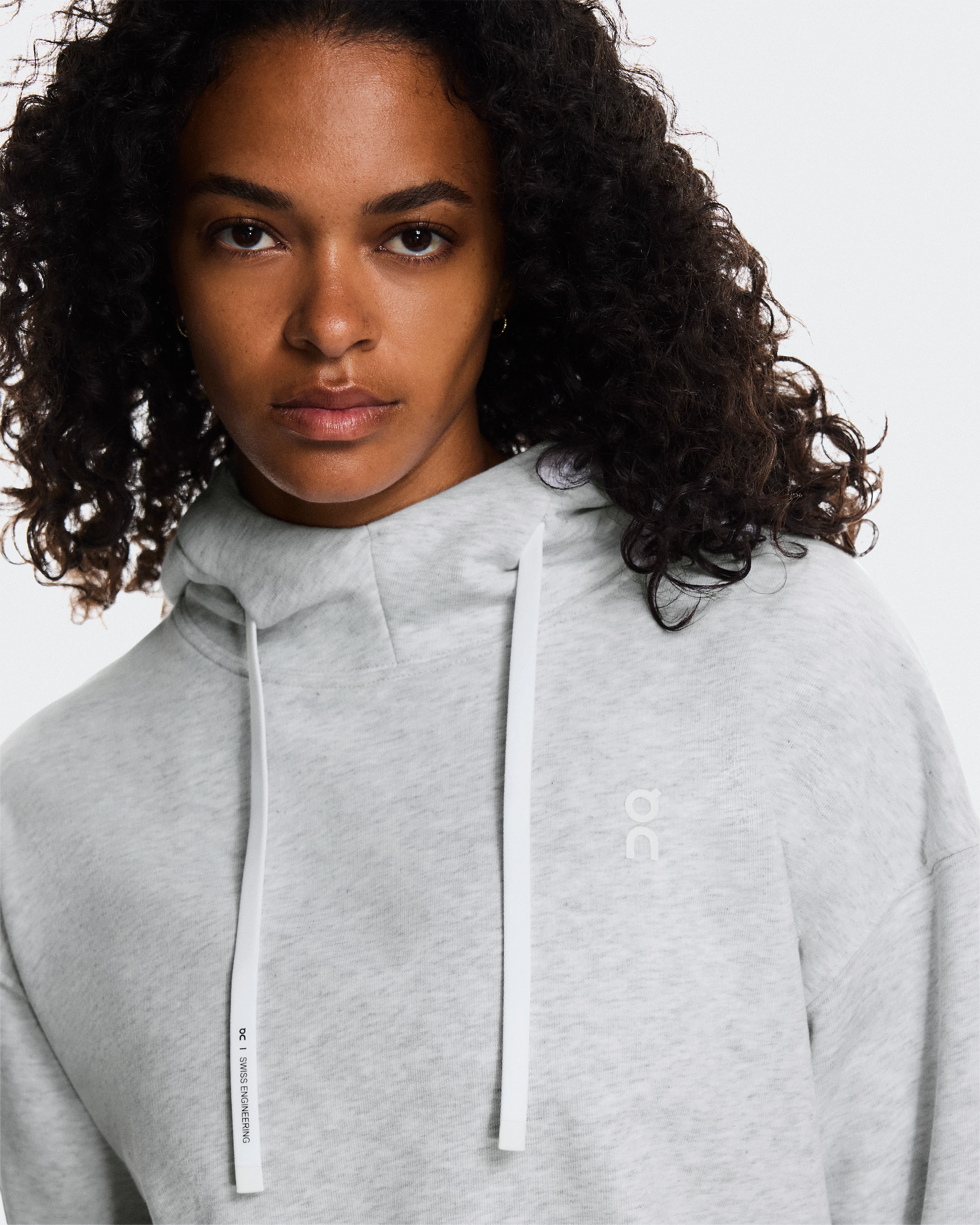 On Club Hoodie Smash Grey Heather Women Hoodies and sweatshirts