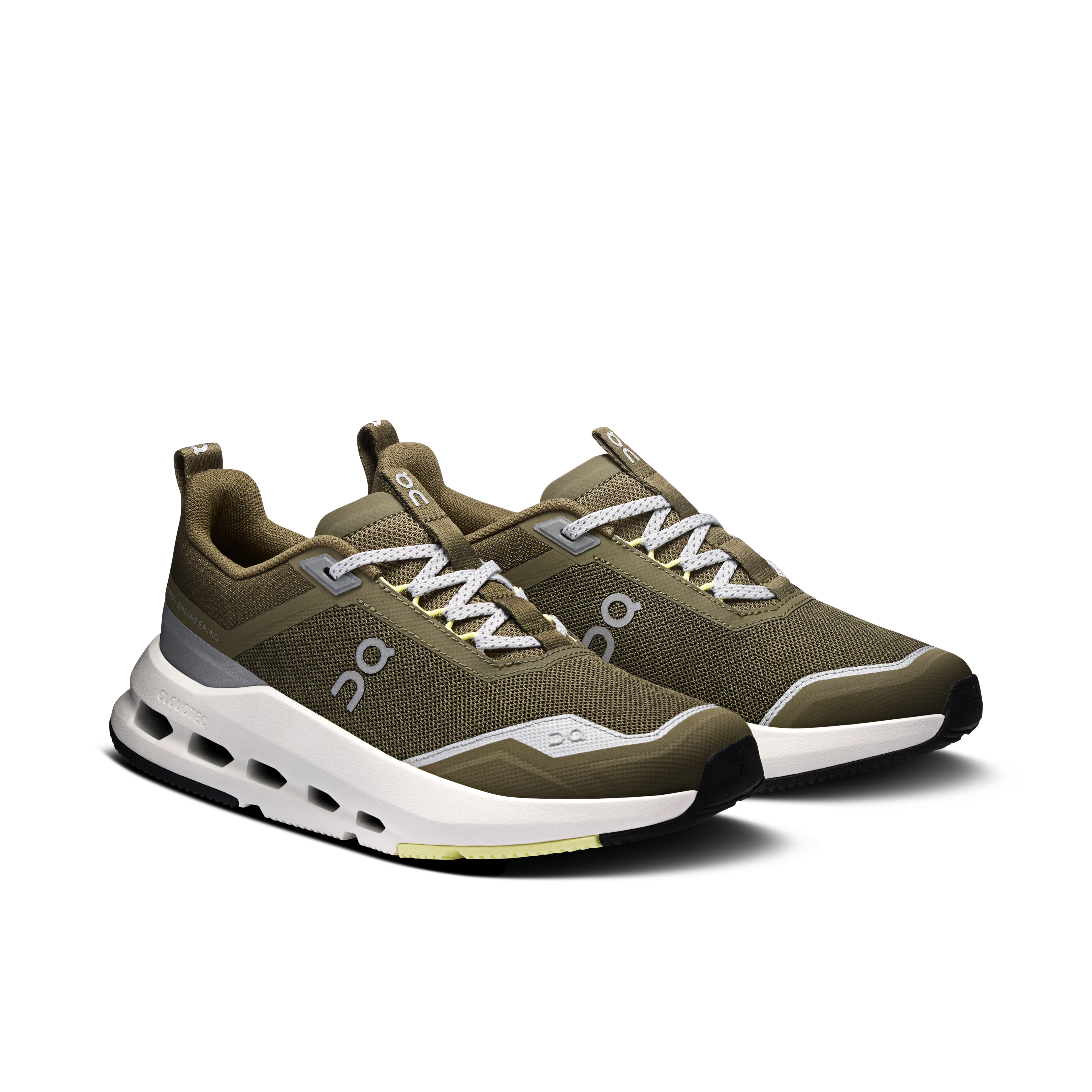 On Cloudnova Youth Olive & Limelight Adolescenti Vita attiva Scarpe