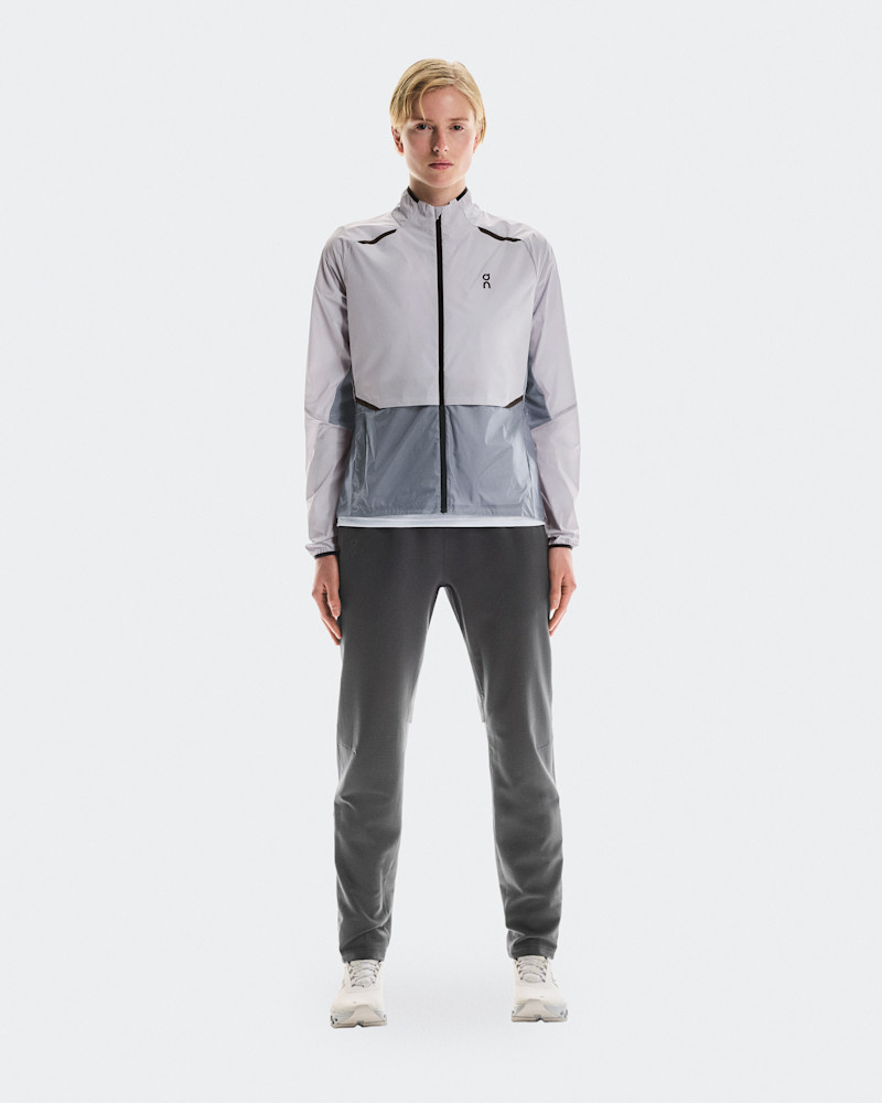 On Women's Weather Jacket in Nimbus/Lilac, Size: XL, Polyamide Polyester