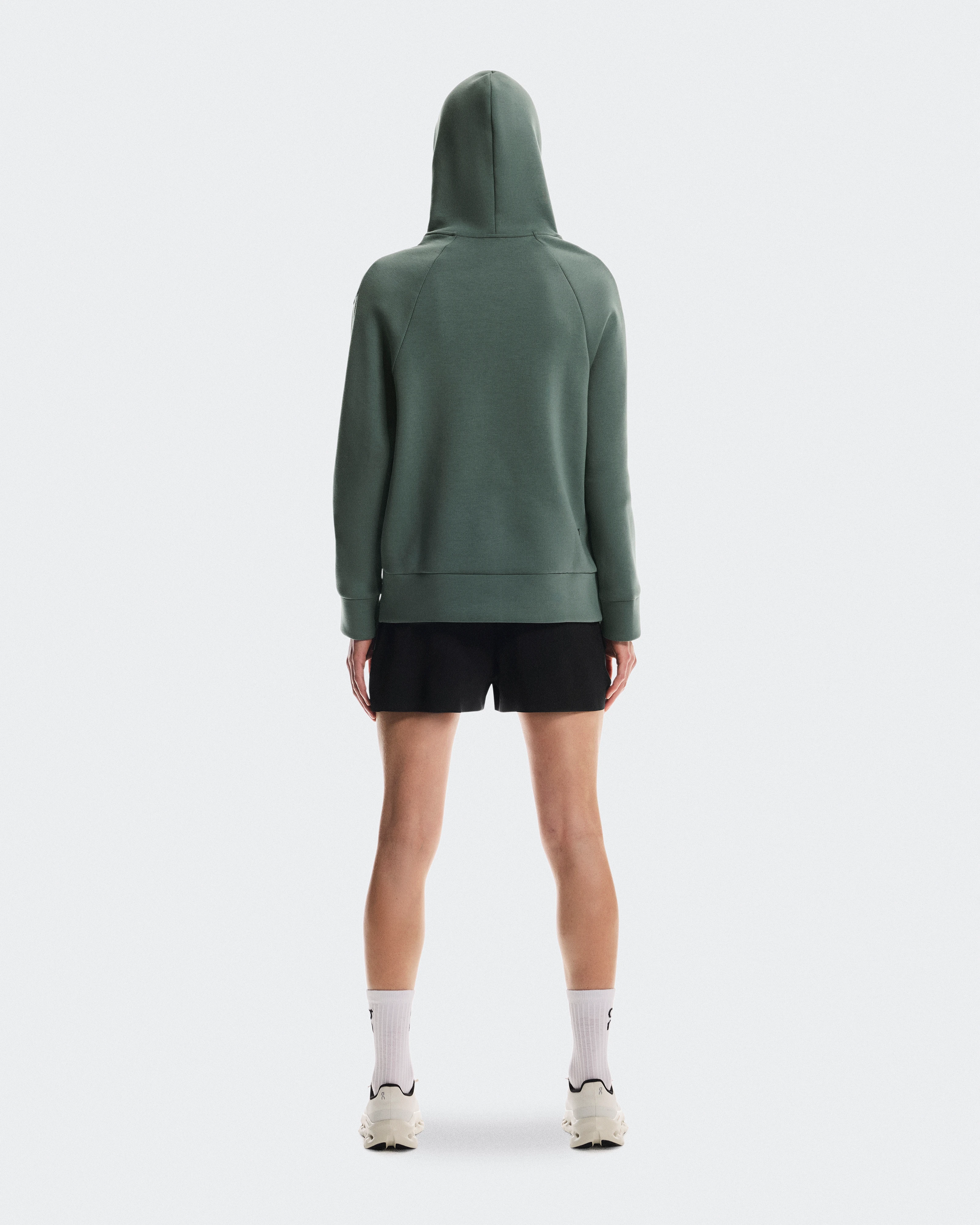 On Focus Tech Hoodie Olive Damen Hoodies & Sweatshirts