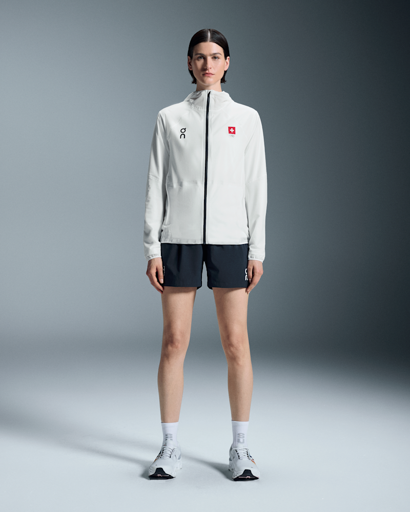 On Swiss Olympic Ultra Jacket für Frauen in Undyed-White, Größe: Large, Mesh/Polyamide