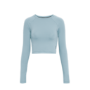 Movement Long-T Crop Long-Sleeve Shirt in Coast