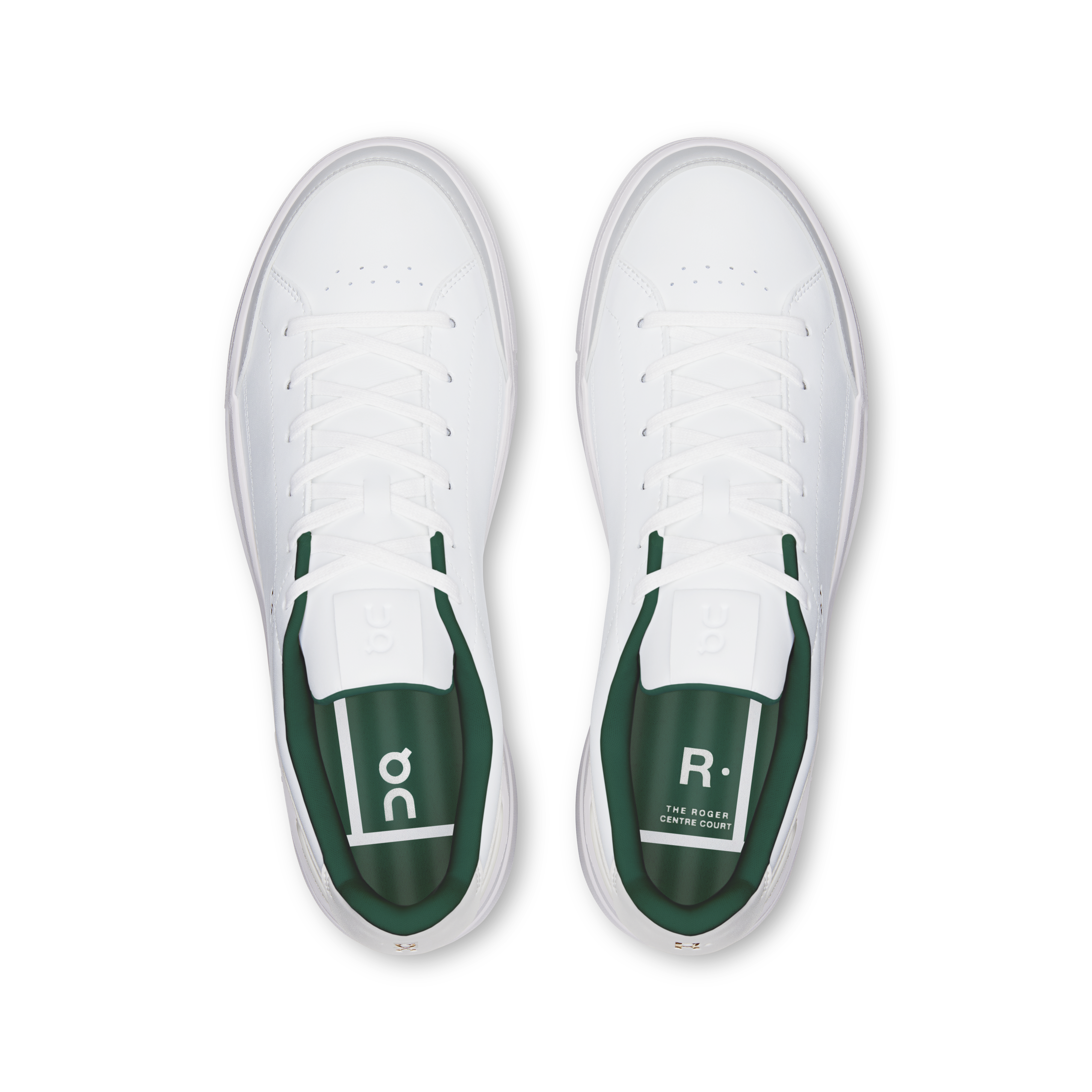 On THE ROGER Centre Court White & Evergreen Men Active life Shoes