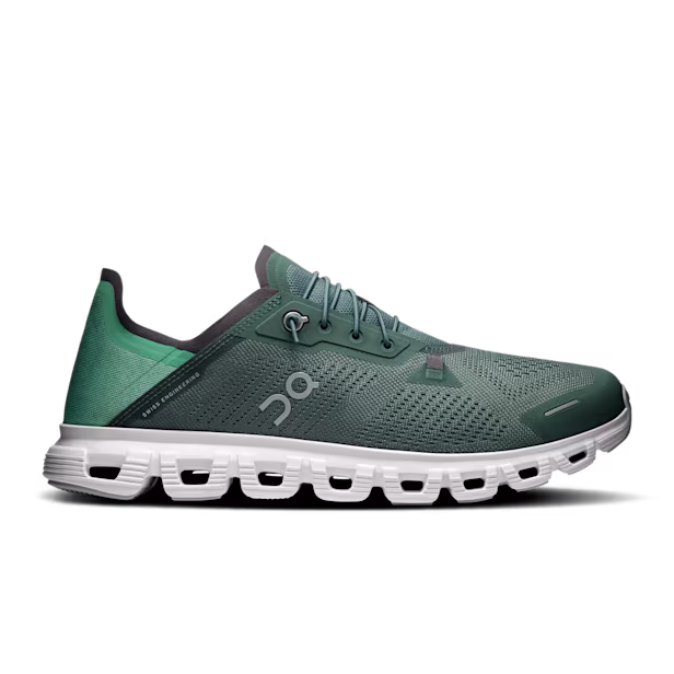 Cloud 6 Coast Lifestyle Shoe in Olive/White