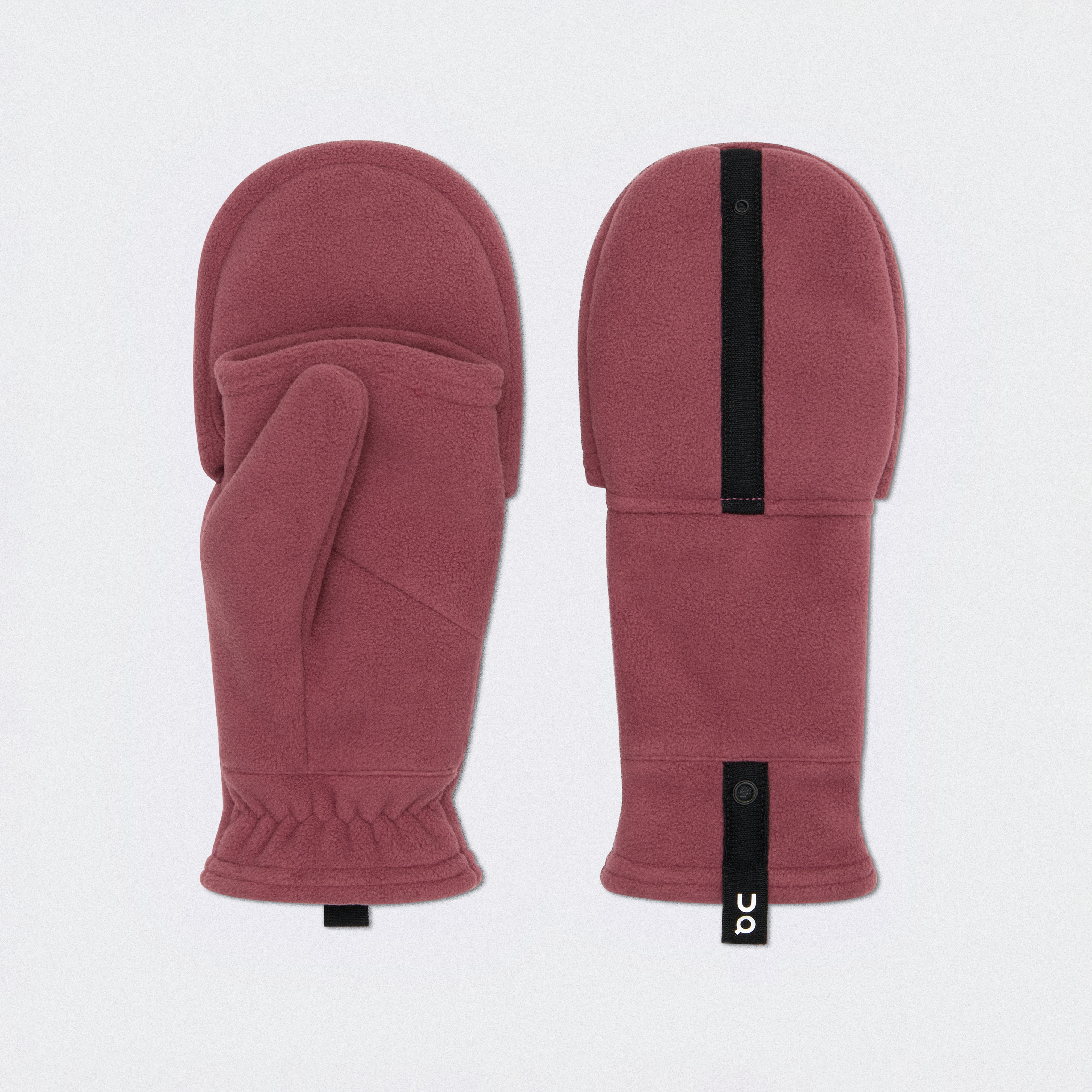 On Fleece Mitten Barberry Unisex – All-day wear, cold weather, insulated Gloves
