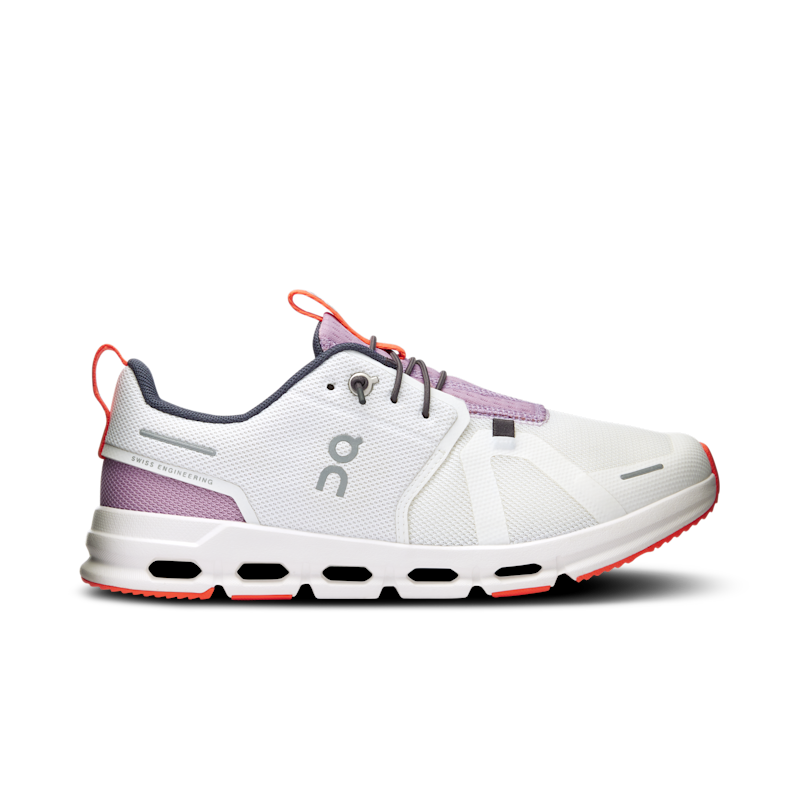 On Cloud Sky Lifestyle Shoe in White/Mauve, Size: 37.5, Recycled Polyester