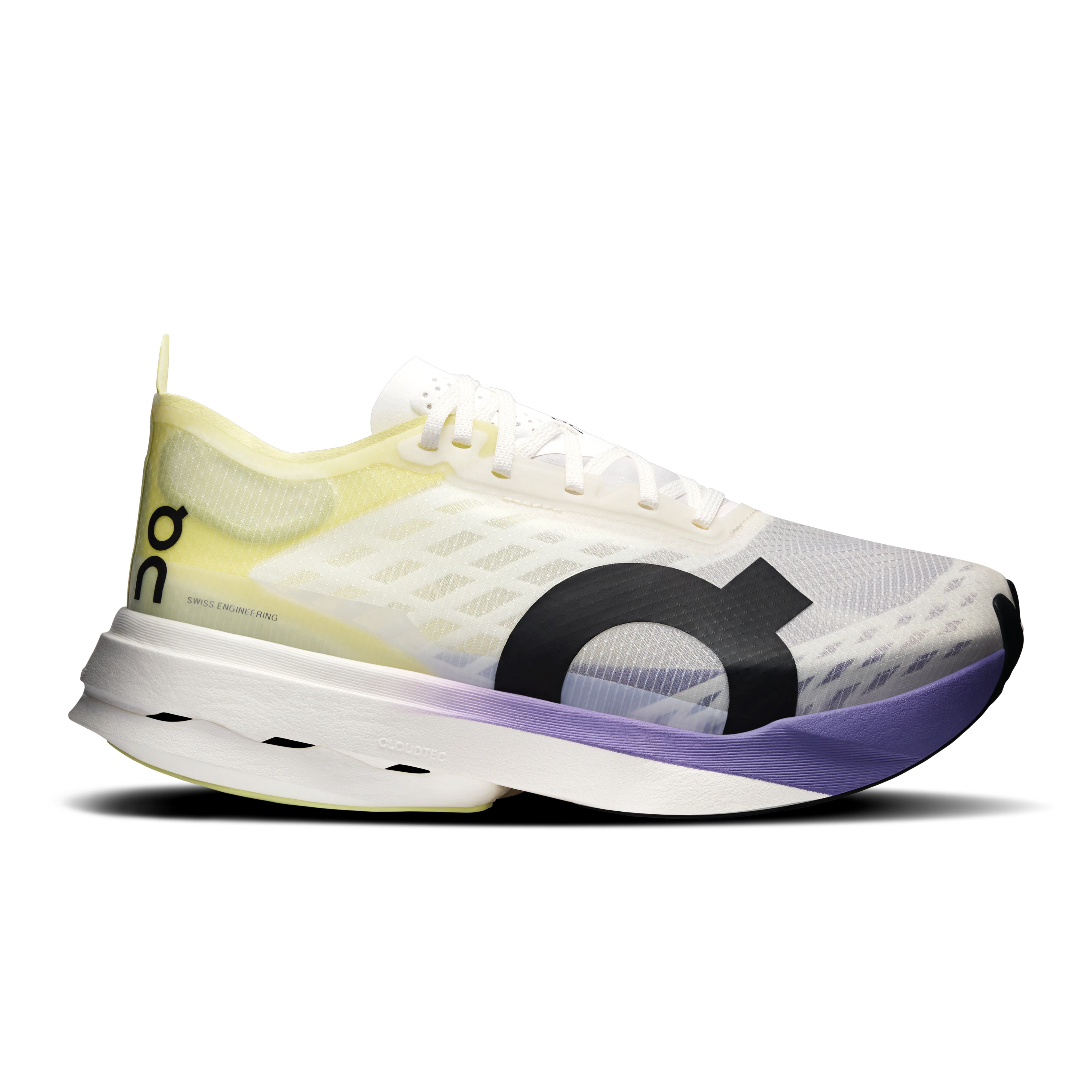 On Cloudboom Strike Green Yellow Women Women – Fast road running, full marathons, race day Shoes