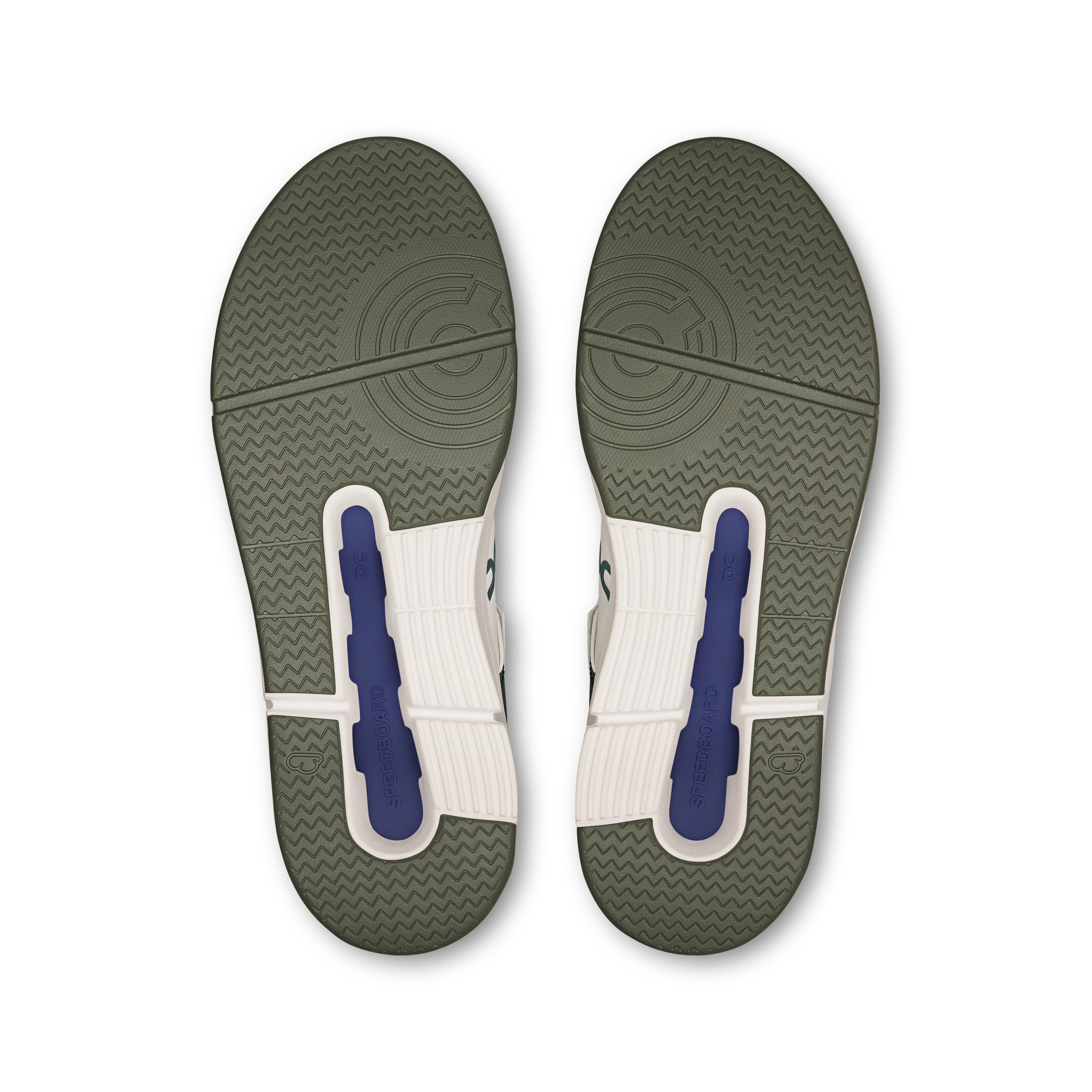 On THE ROGER Clubhouse White & Olive Women Tennis Shoes