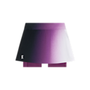 Court Skirt Split Swing in White/Cassis