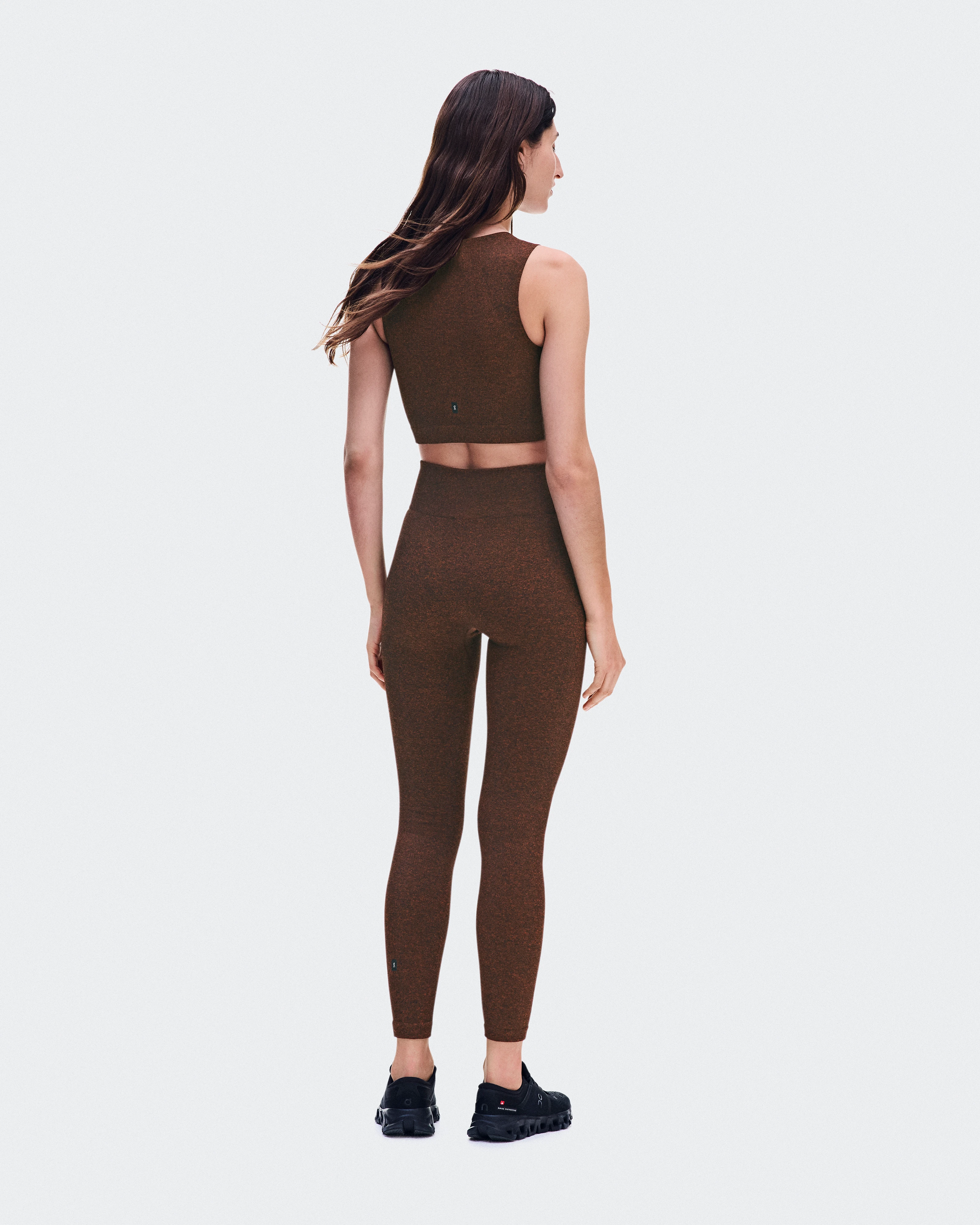 On Studio Knit Leggings Cinnamon Heather Femme Leggings