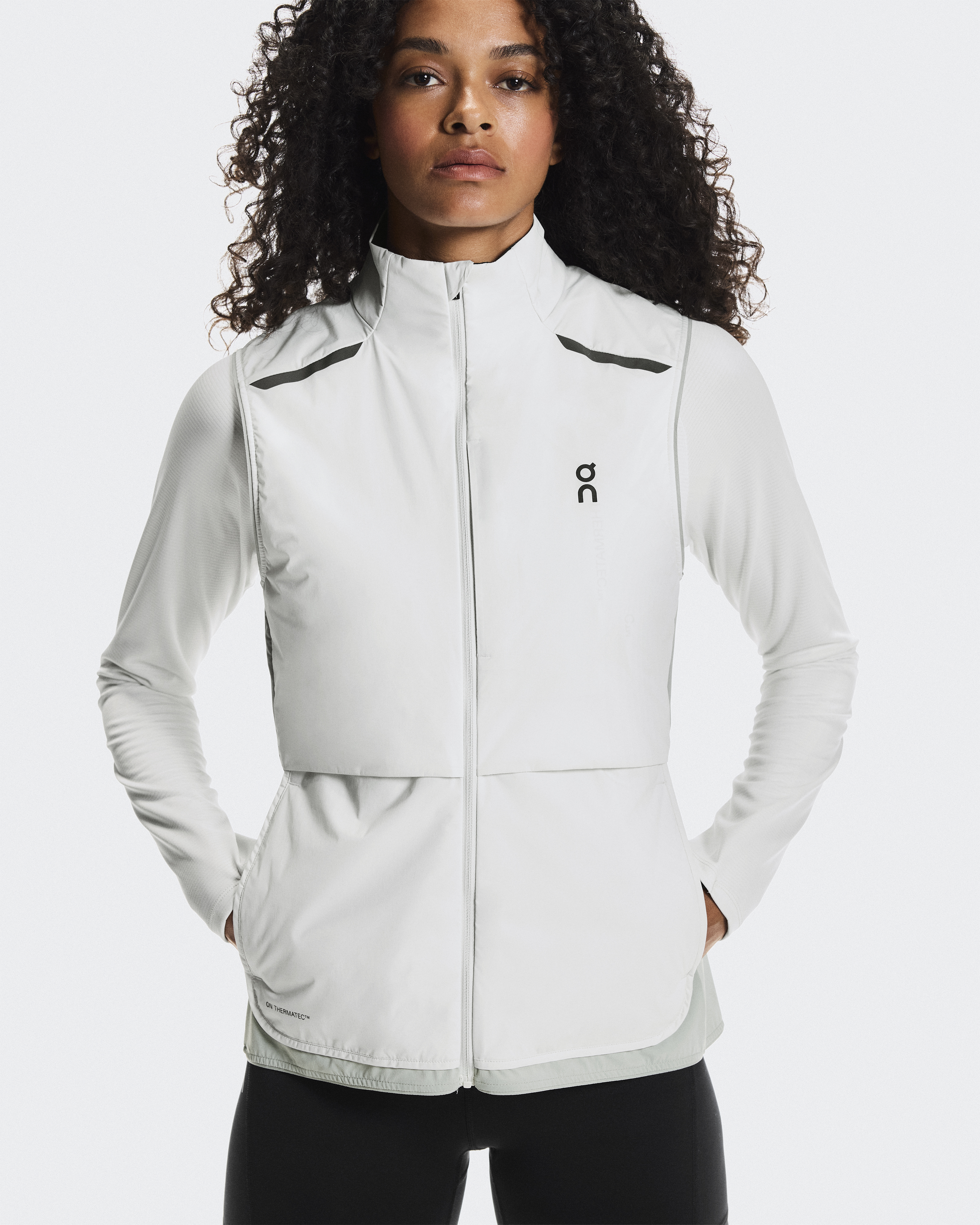 Women's Weather Vest | Green & Grey | On United States