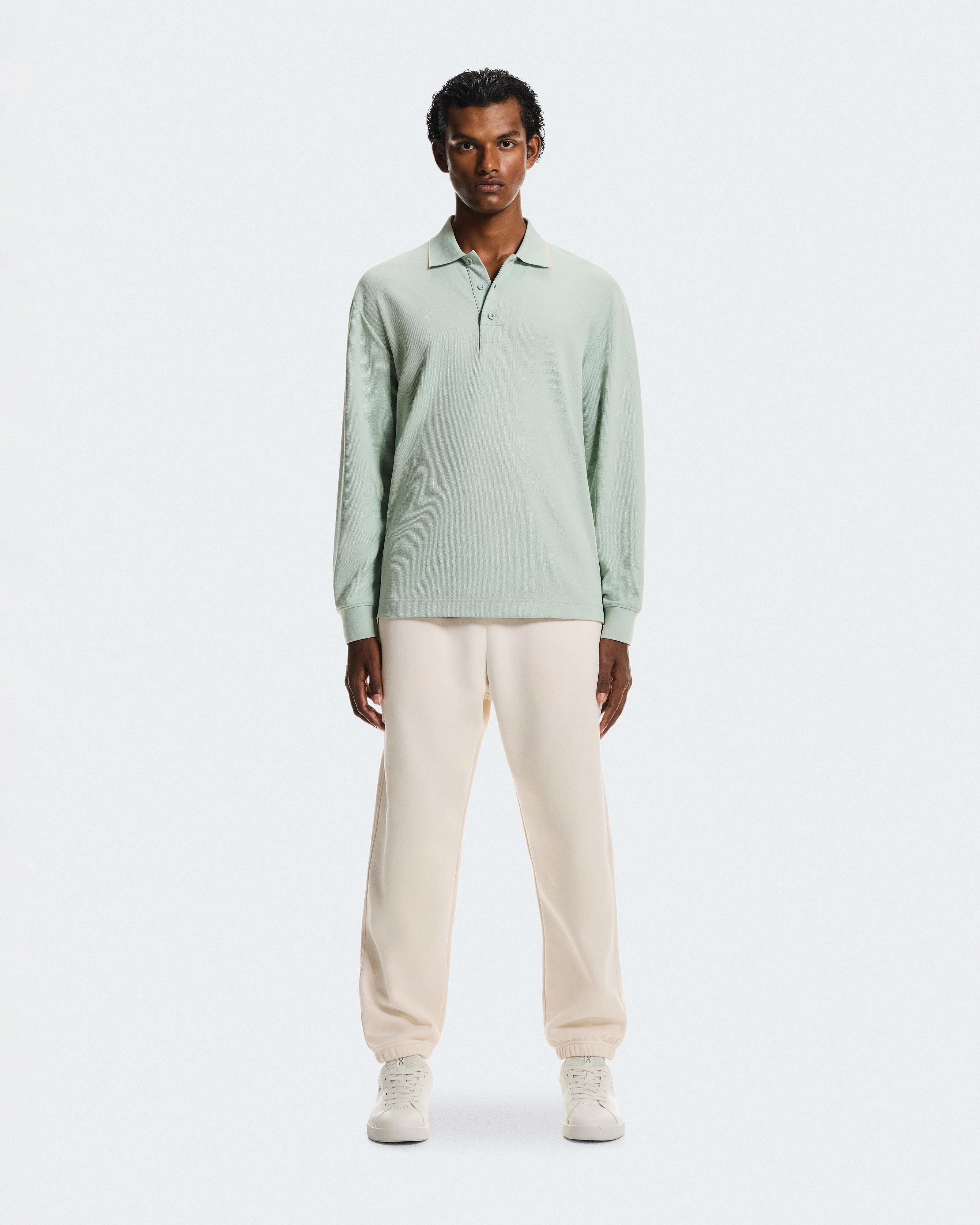 On Courtside Long-T Polo Mineral & Tide Men Tops and t-shirts