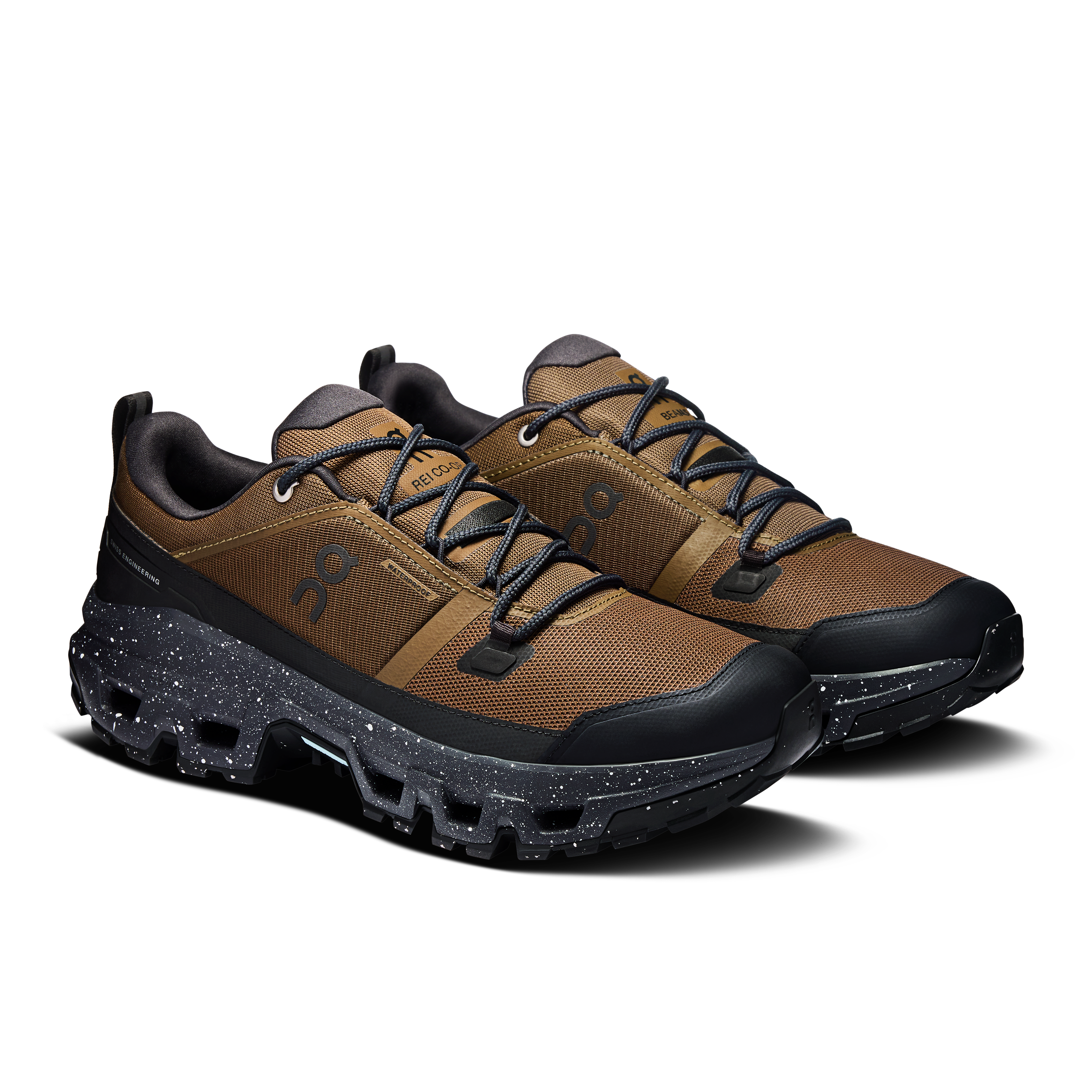 On Cloudrock Low BEAMS REI Earth & Black Men Hiking Shoes