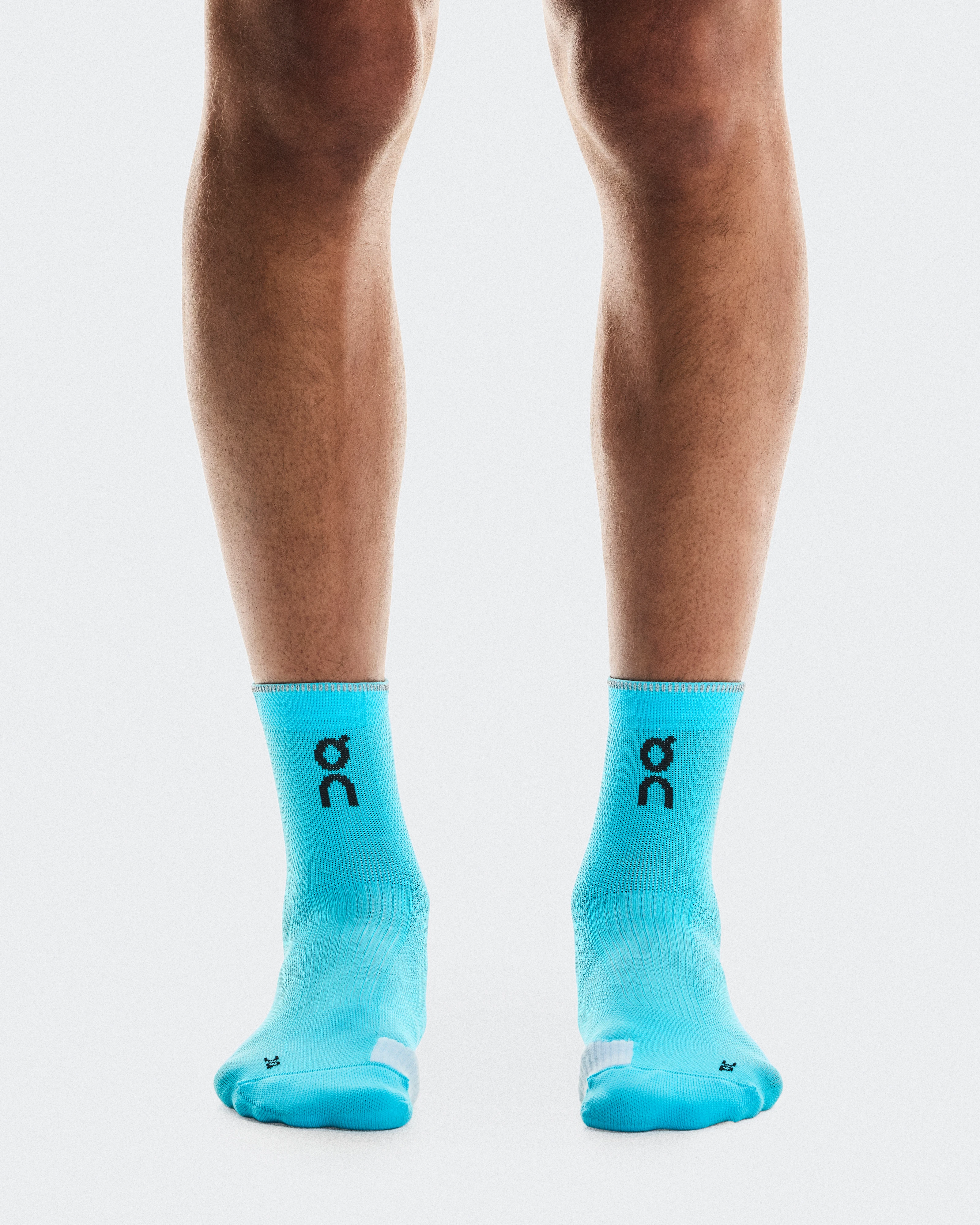 On Performance Run Sock Mid Horizon & White Unisex Socks