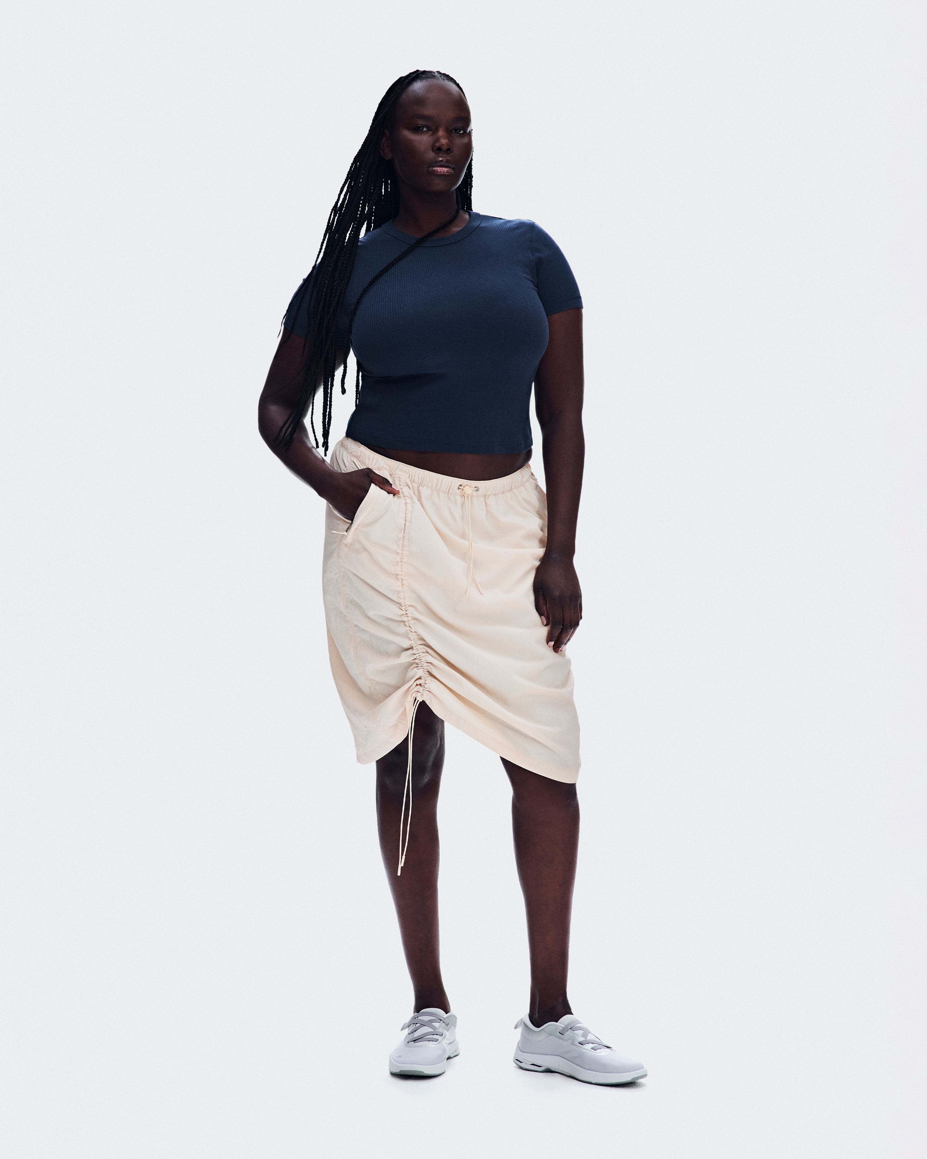 All-Day Ribbed T-ShirtWomen / Midnight / L