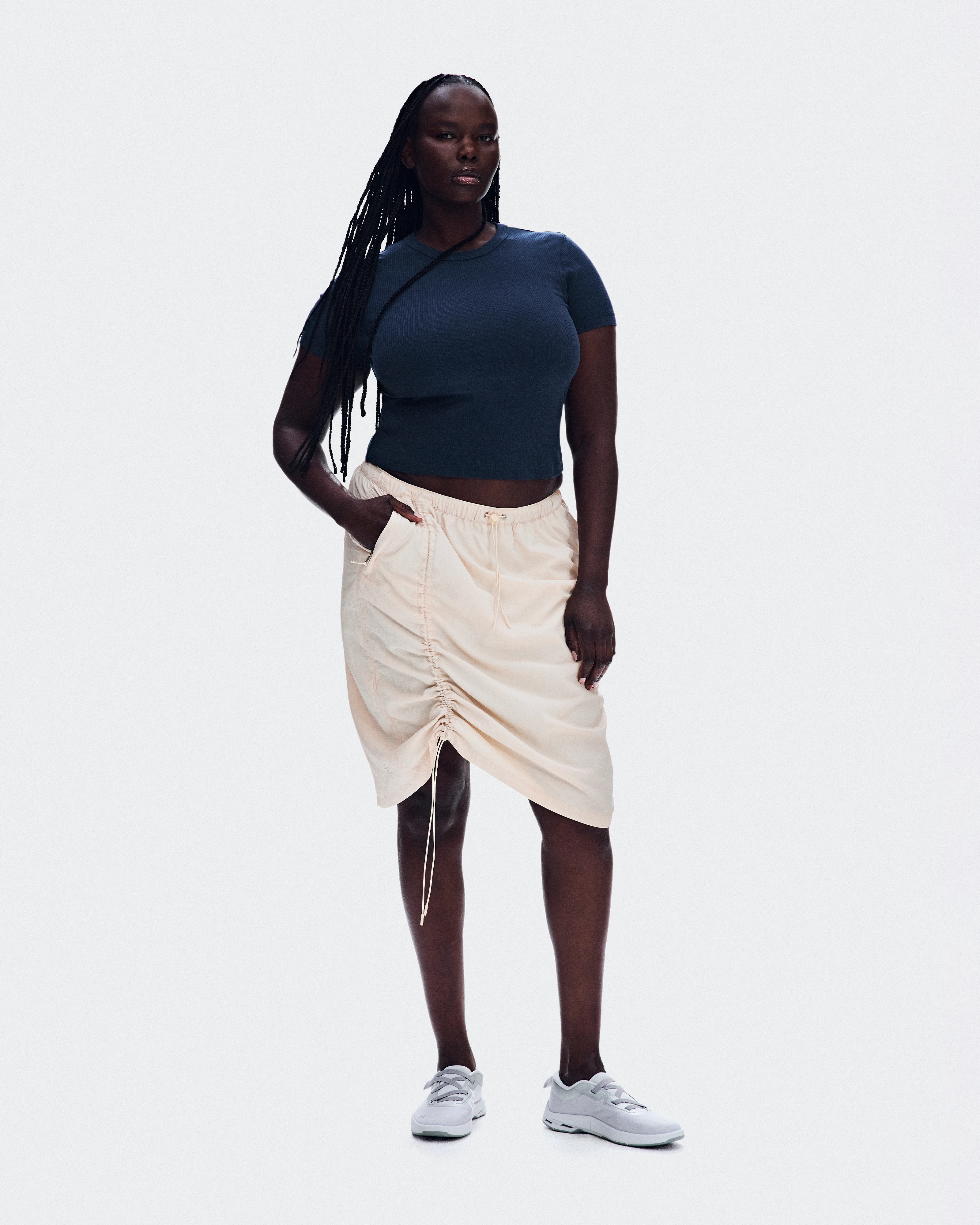 On All-Day Ribbed T-Shirt Midnight Donna Maglie e magliette