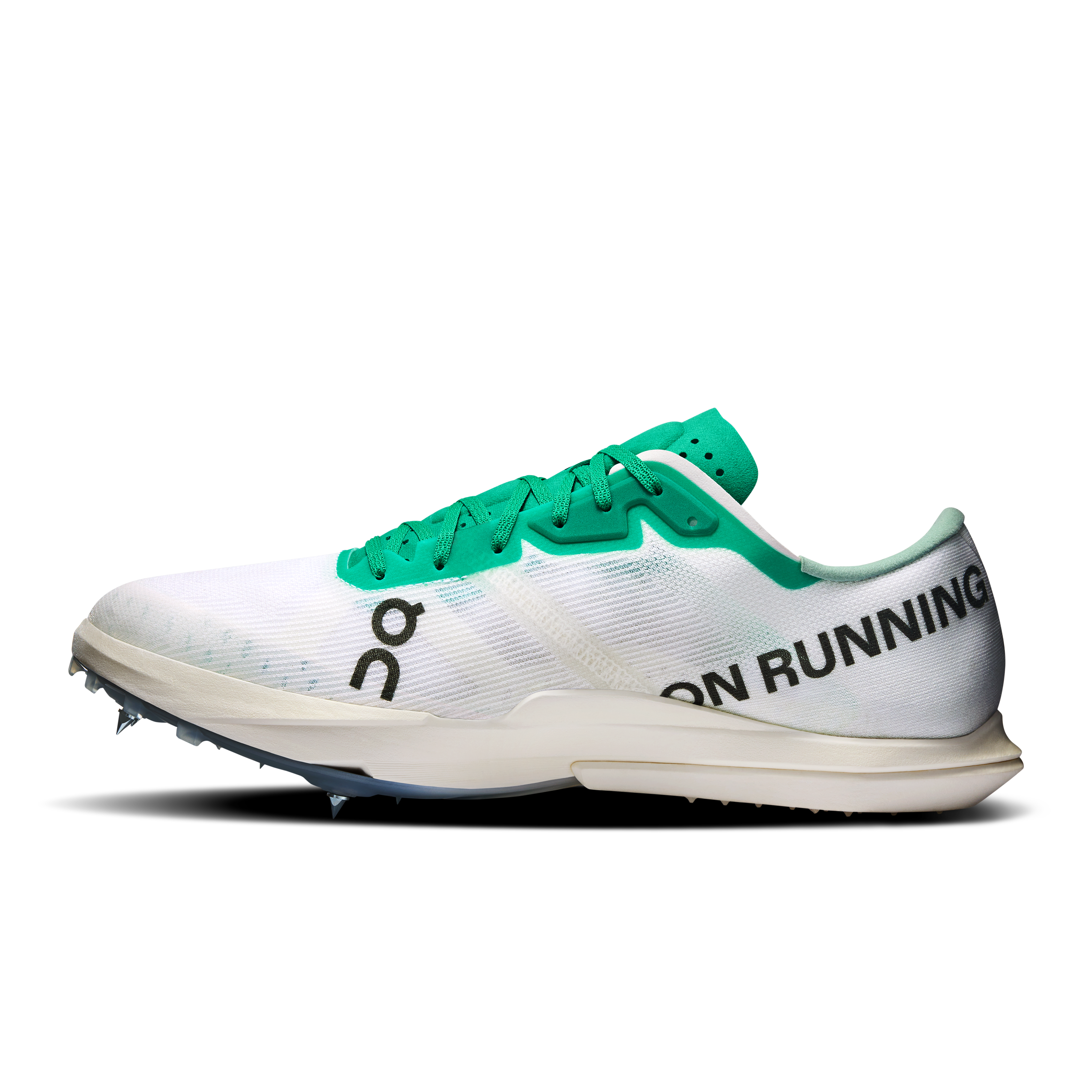 On Cloudspike Amplius 2 Mint & White Men Track Shoes