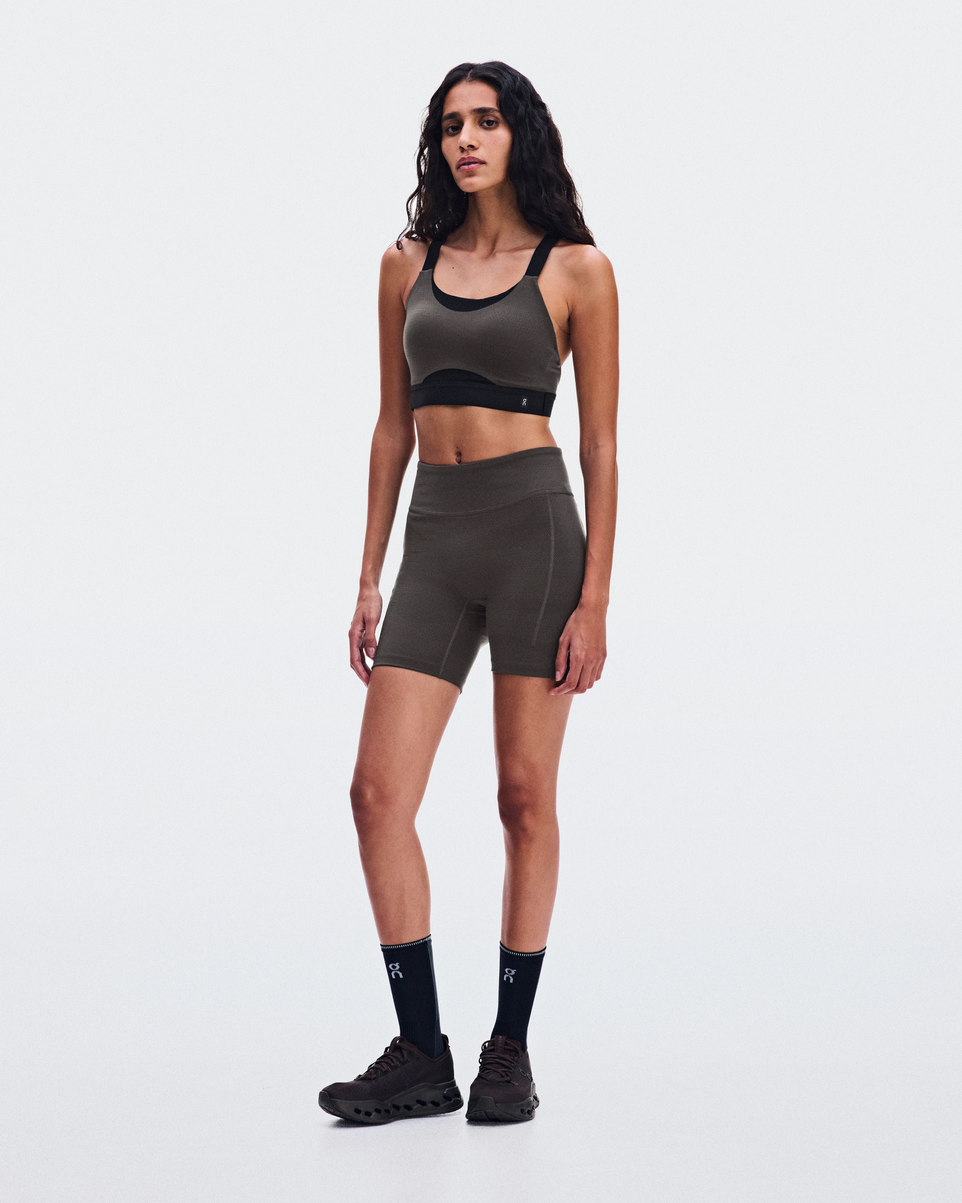 On Short Tights Erewhon Espresso & Black Women Tights