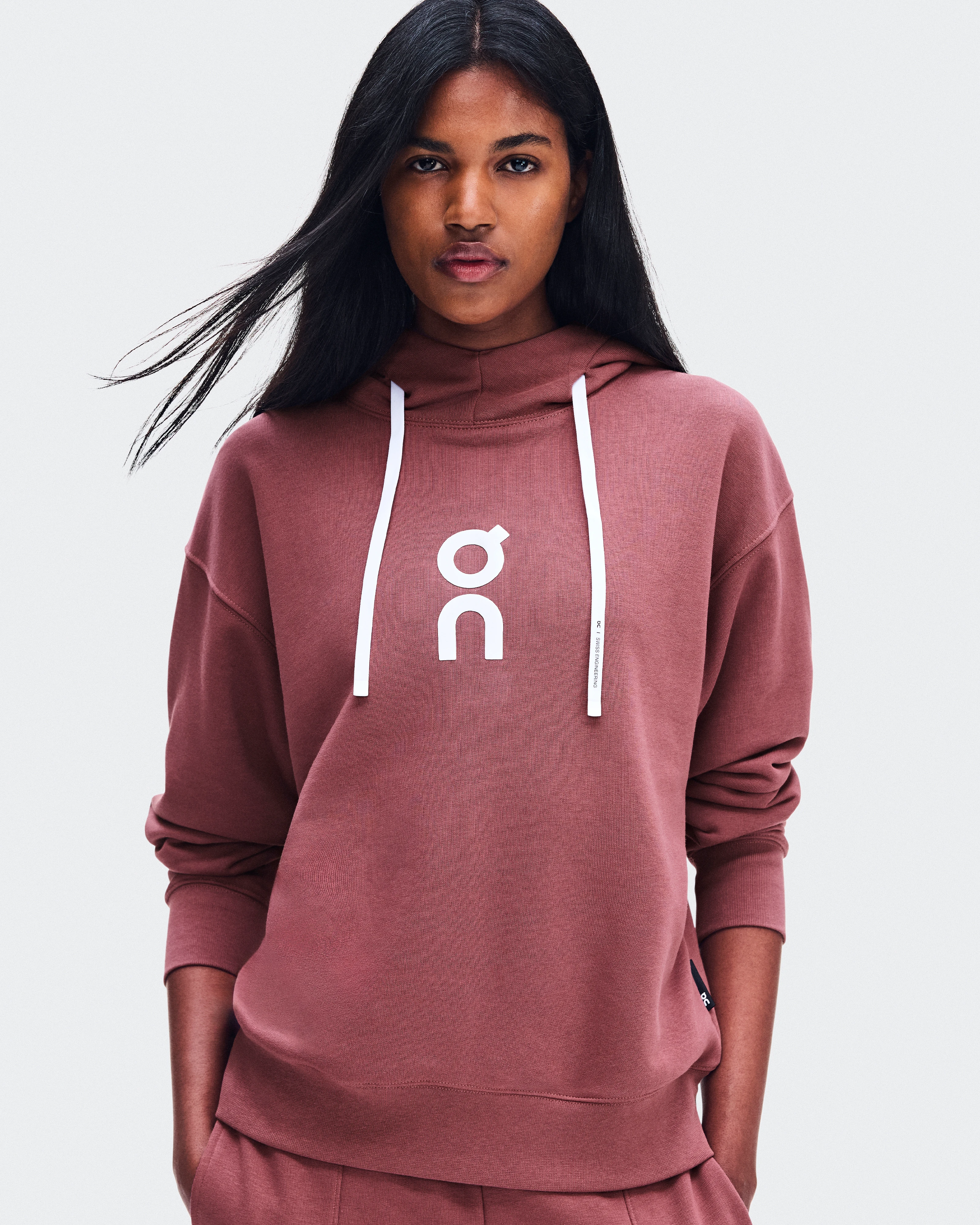 On Club Hoodie Barberry Femme Sweats à capuche et sweats