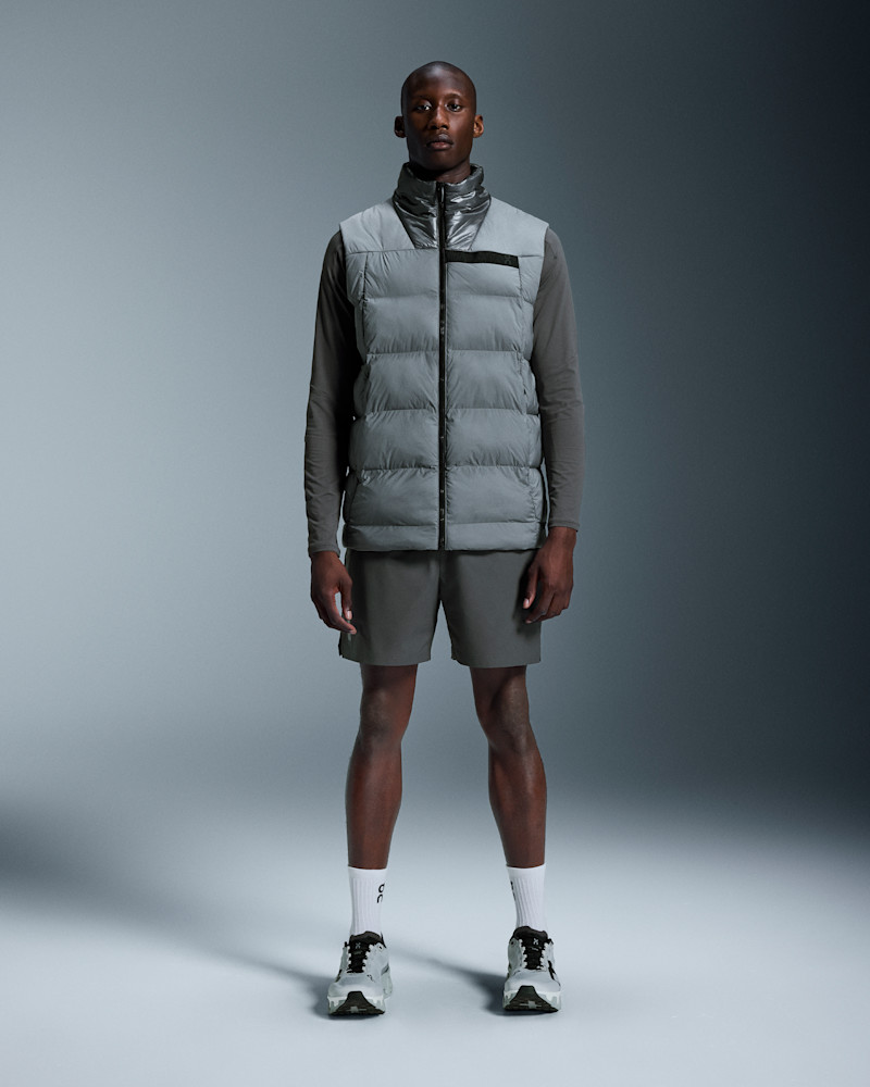 On Men's Challenger Vest in Rock, Size: XS, Polyamide/Polyester