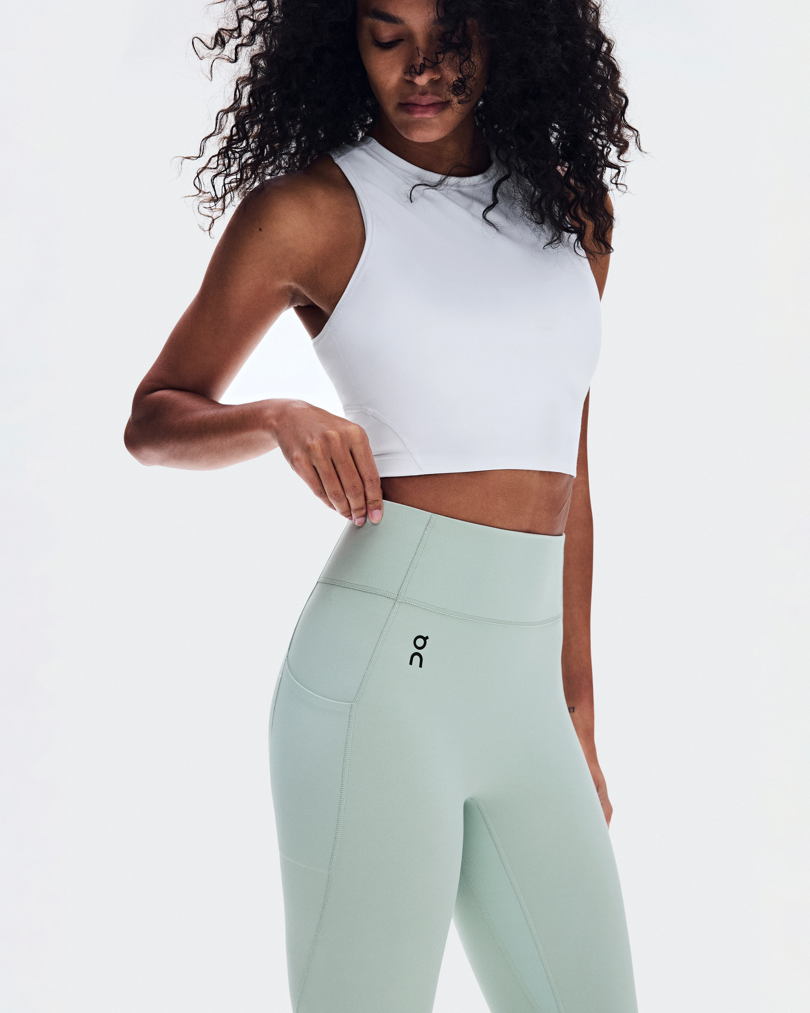 On Studio Tights 7/8 Mineral Femme Leggings