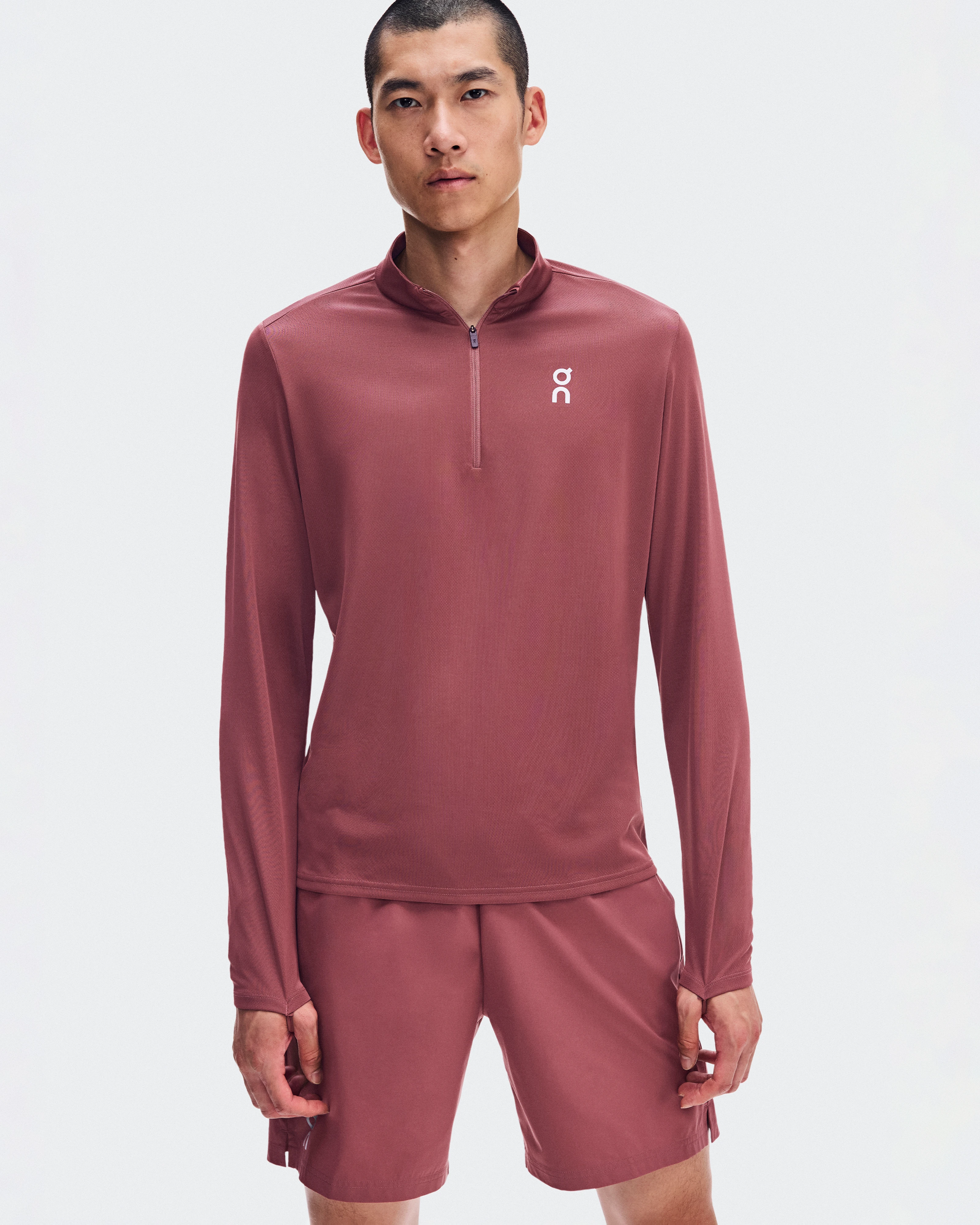 On Core 1/4 Zip Barberry Men – Daily running, cool weather running Hoodies and sweatshirts