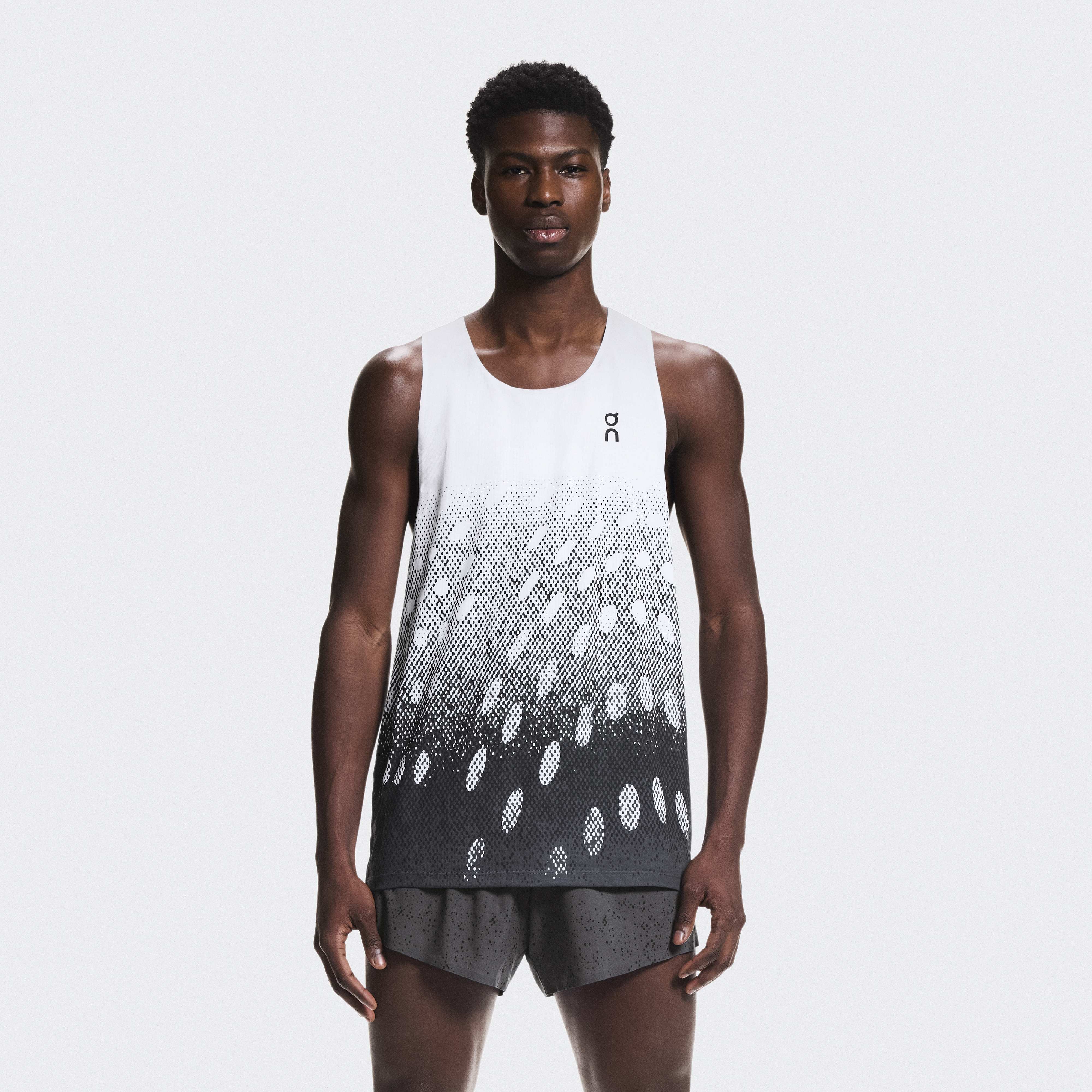 Zero Singlet in White/Iron