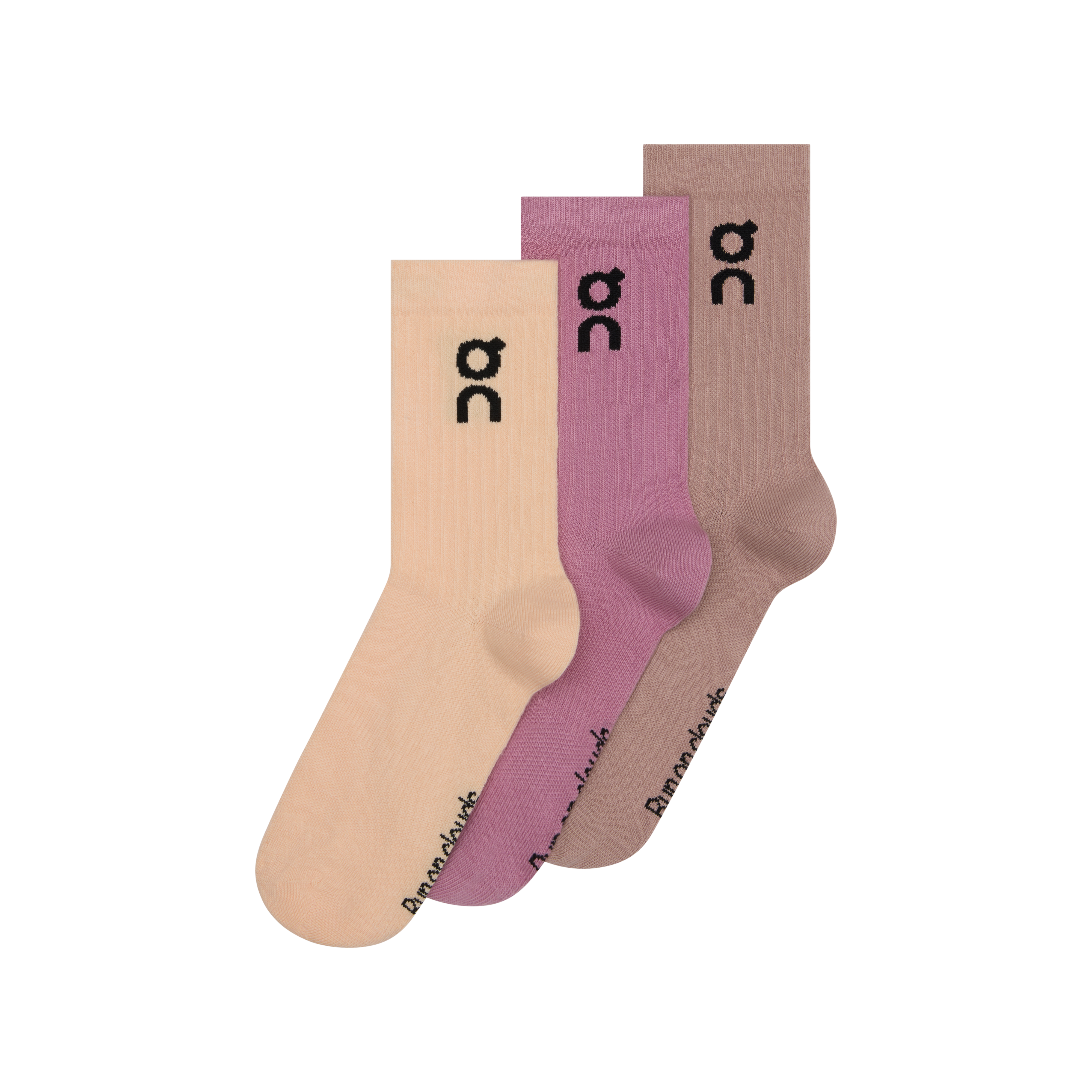Logo Sock High 3P in Sherbet/Rhodonite