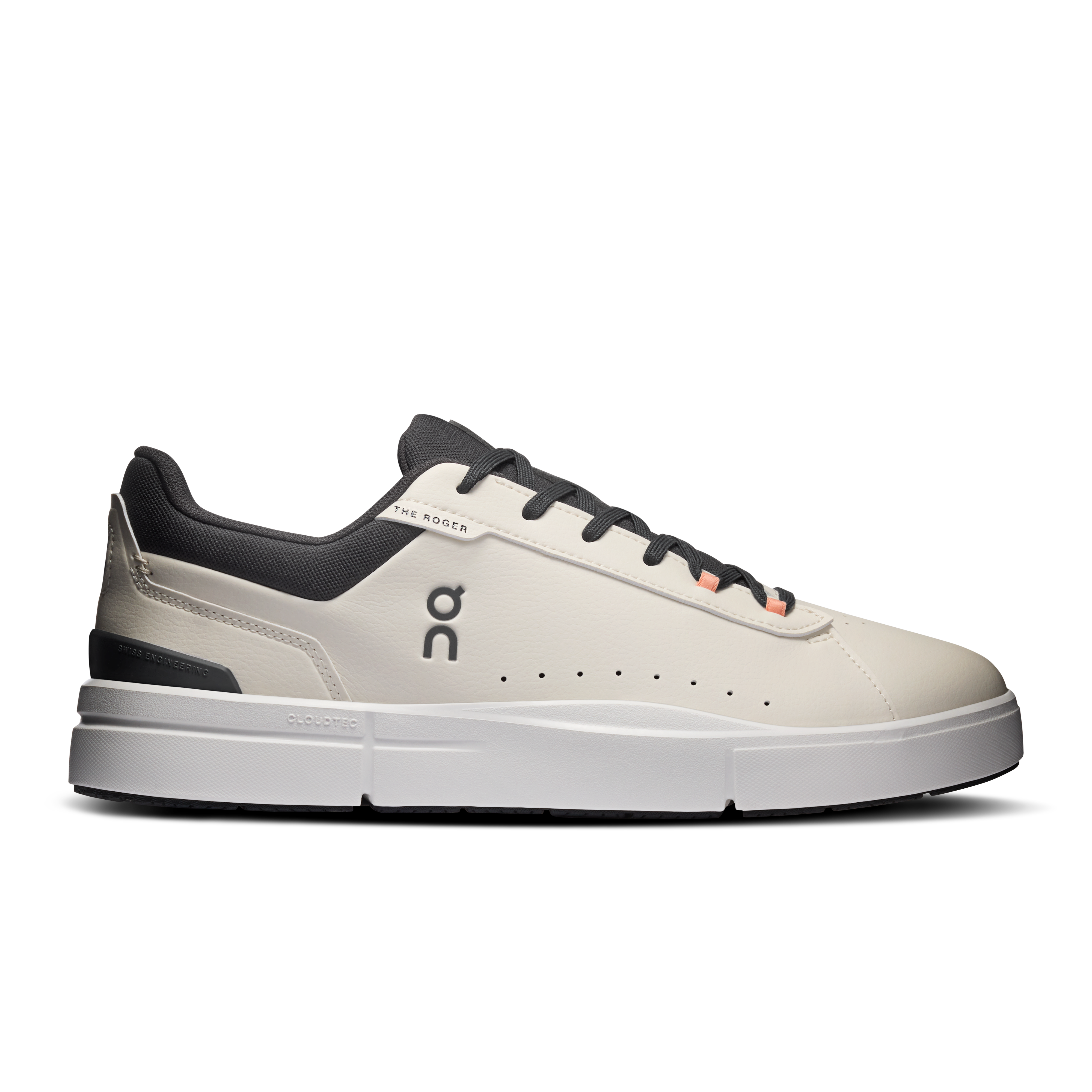 On THE ROGER Advantage Beige Black Men Men – All-day, tennis-inspired, classic style Shoes
