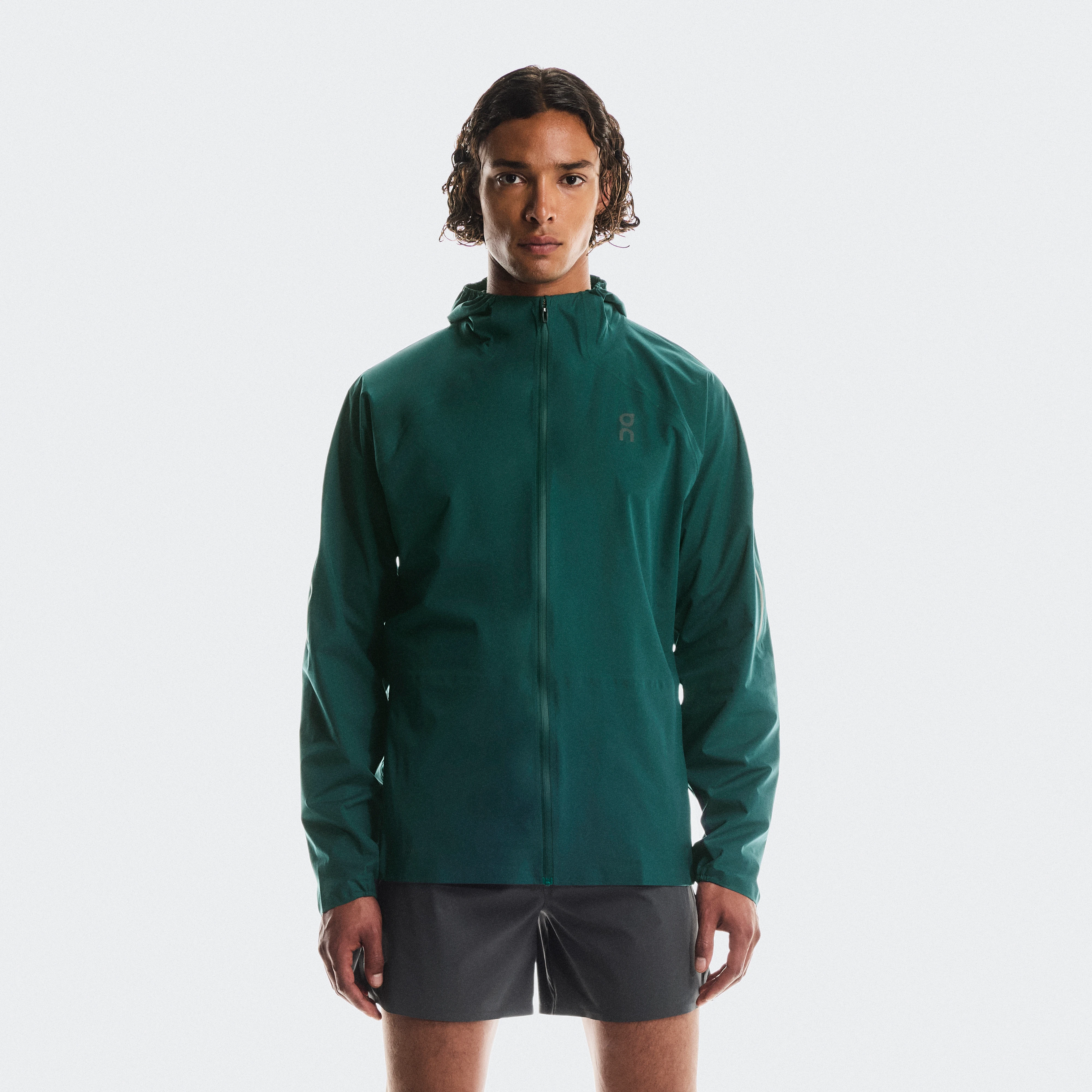 On Performance Jacket Waterproof Verde Hombre Hombre – Road running Chaquetas