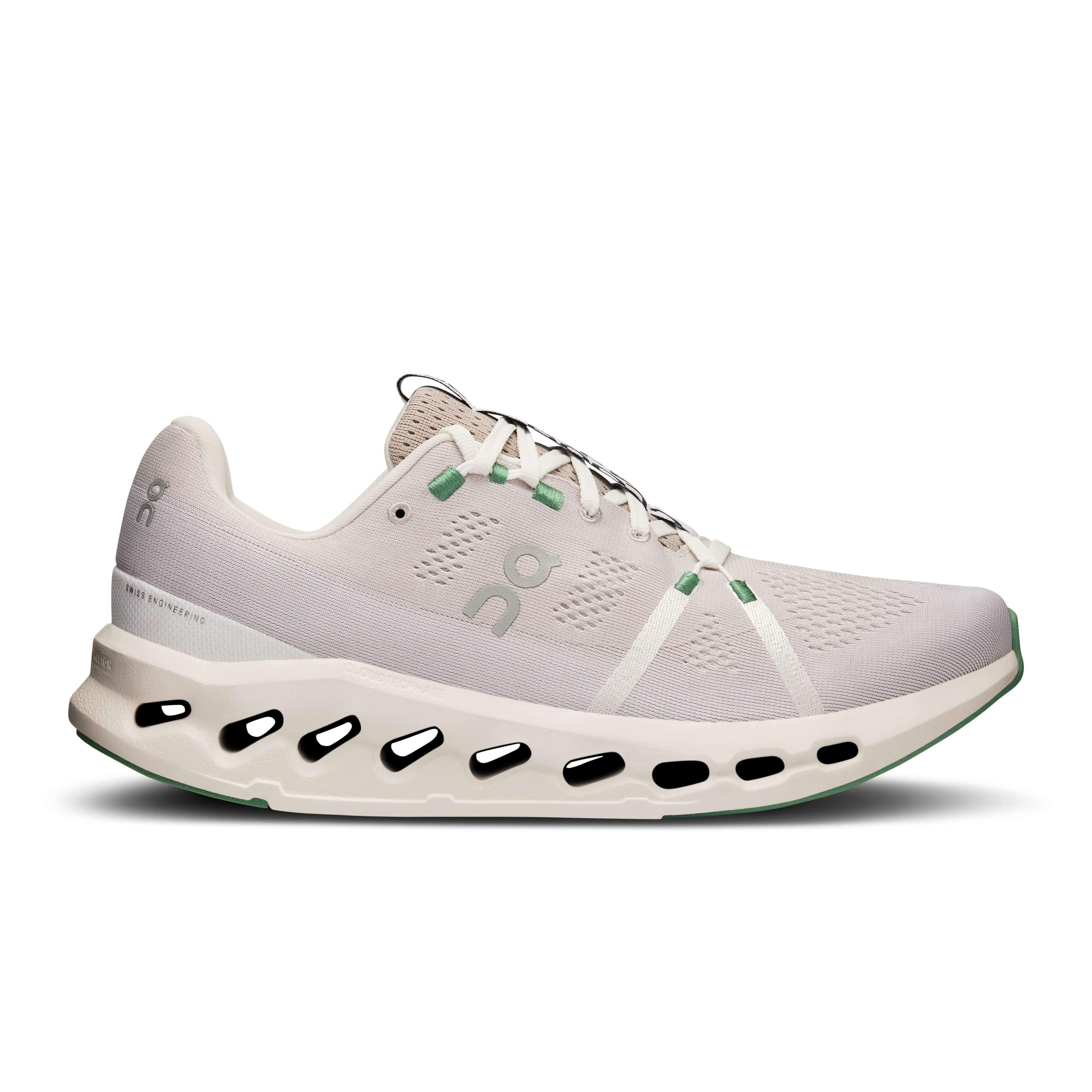 On Cloudsurfer Pearl & Ivory Hombre Road running Calzado