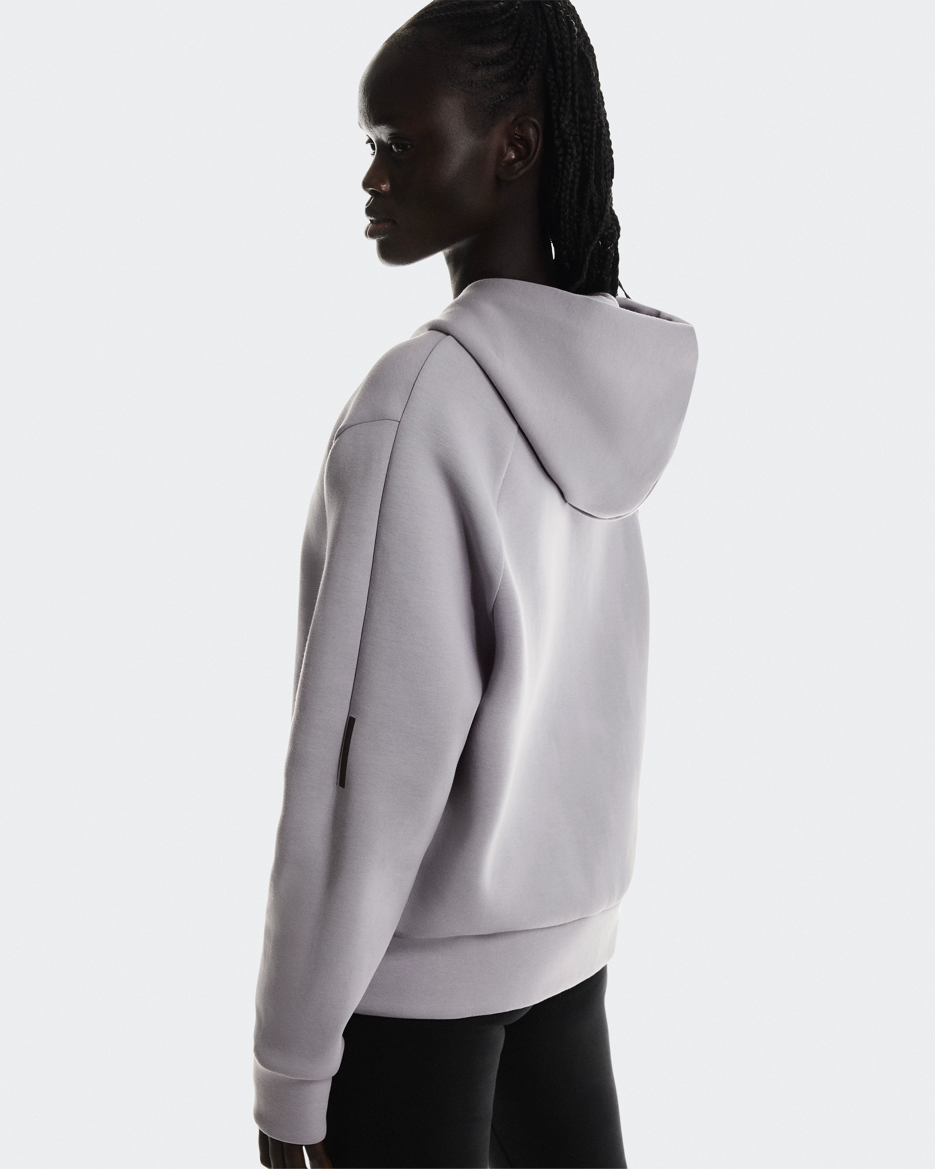 On Focus Tech Zip Hoodie Lilac Women Hoodies and sweatshirts
