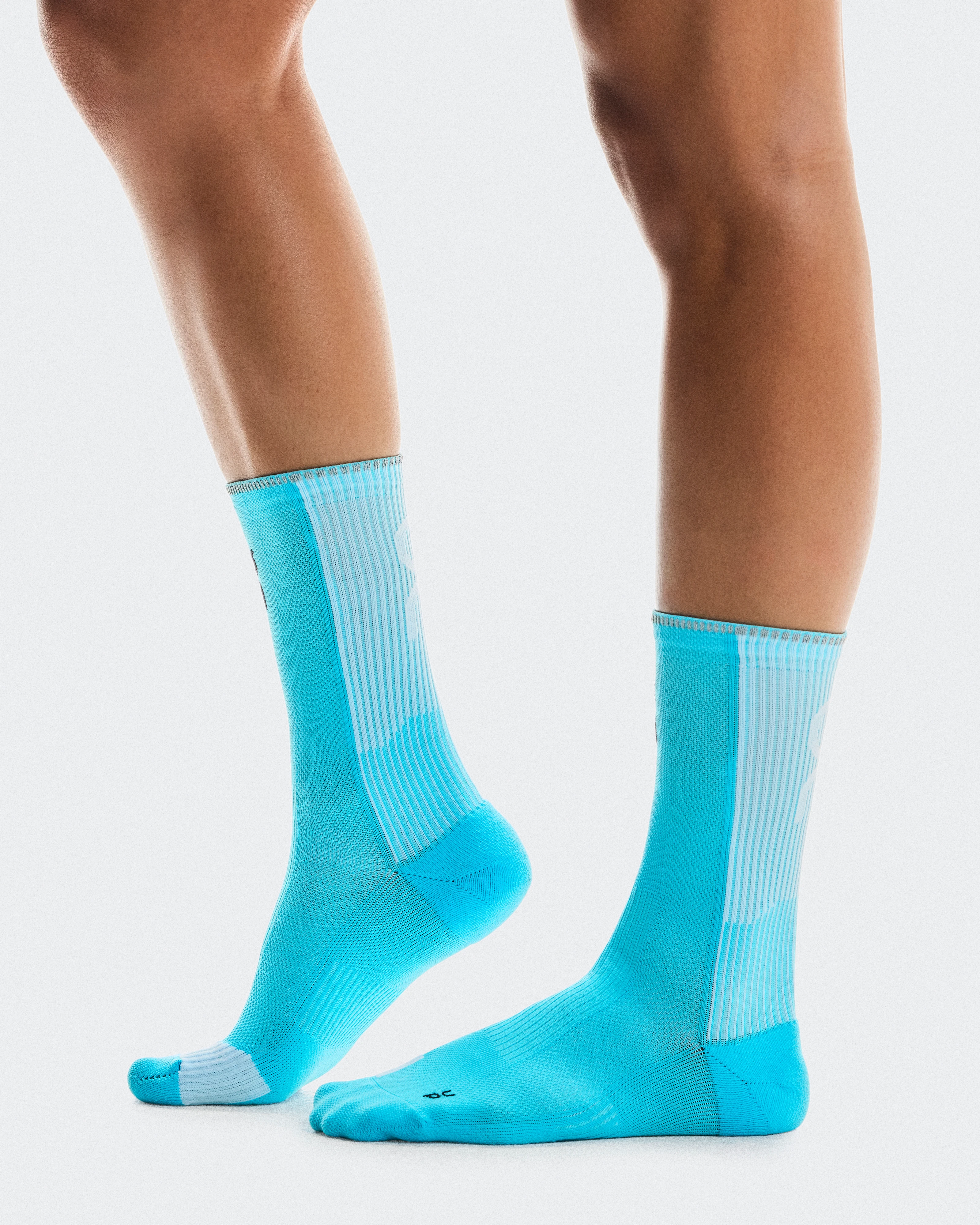 On Performance Run Sock High Horizon & White Unisex Socks