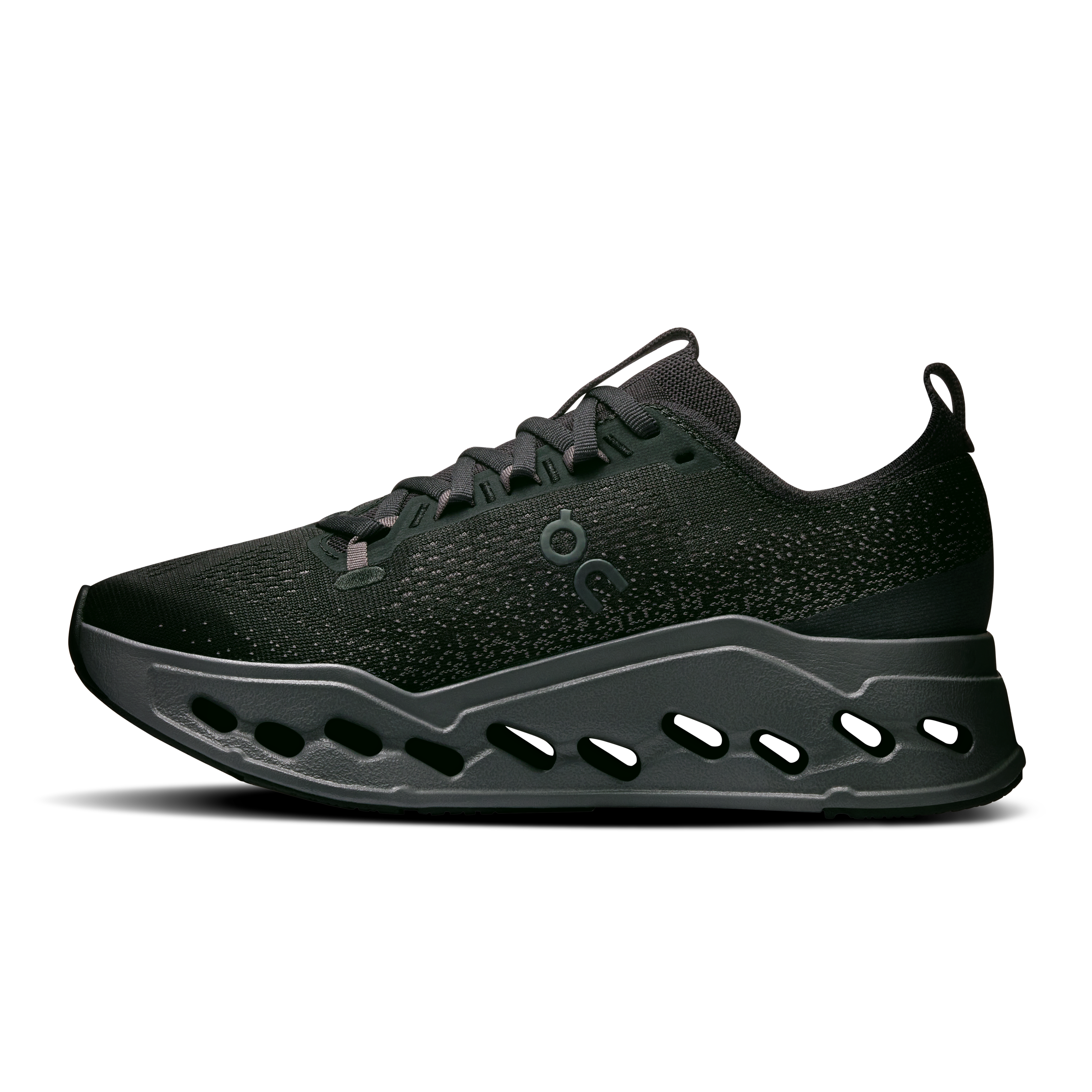 On Cloudsurfer Max Black & Eclipse Femme Running sur route Chaussures