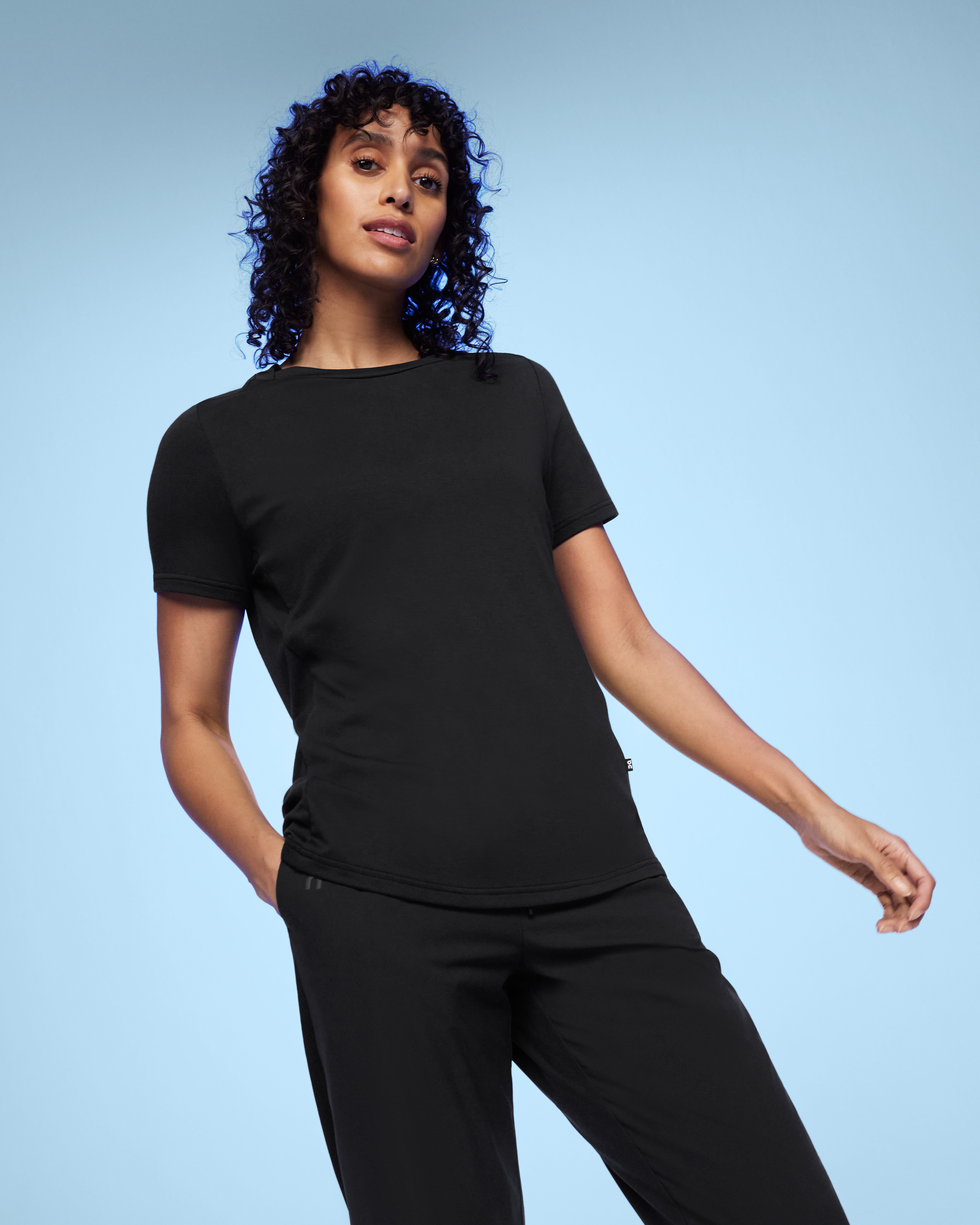 On Focus-T Black Femme Hauts et t-shirts