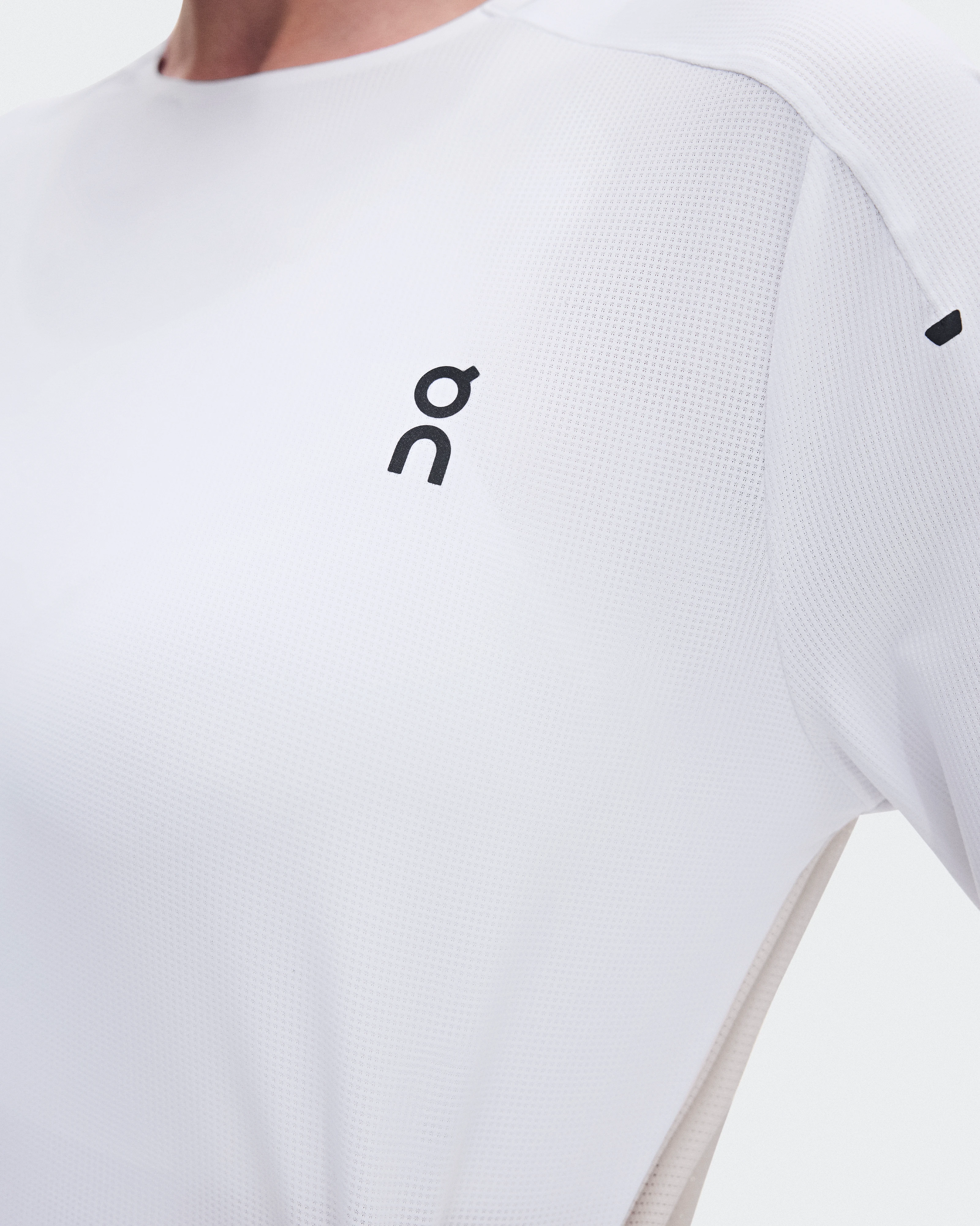 On Performance Long-T White & Silver Women Tops and t-shirts
