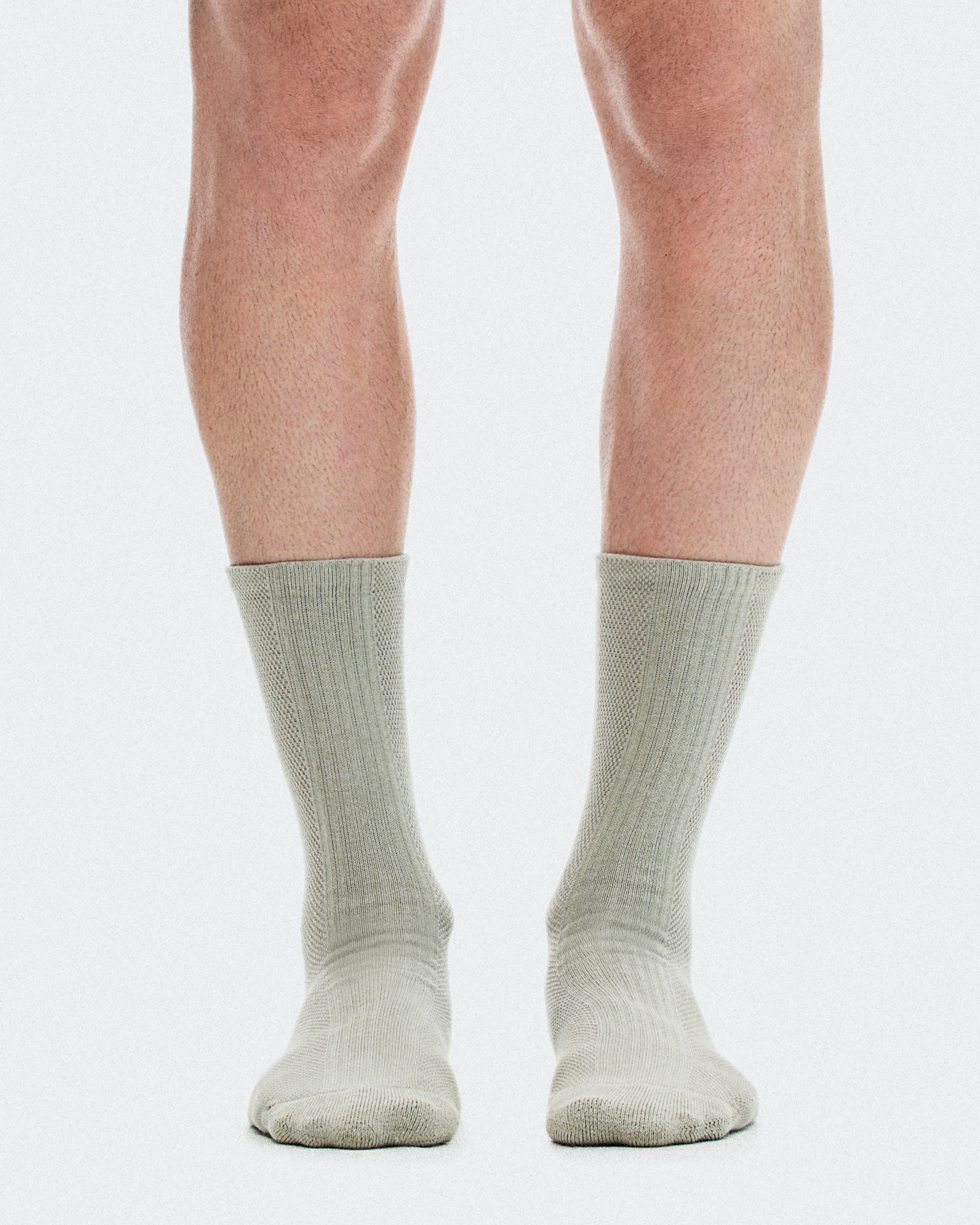 On Hybrid Sock High 2P Brume Unissex Meias