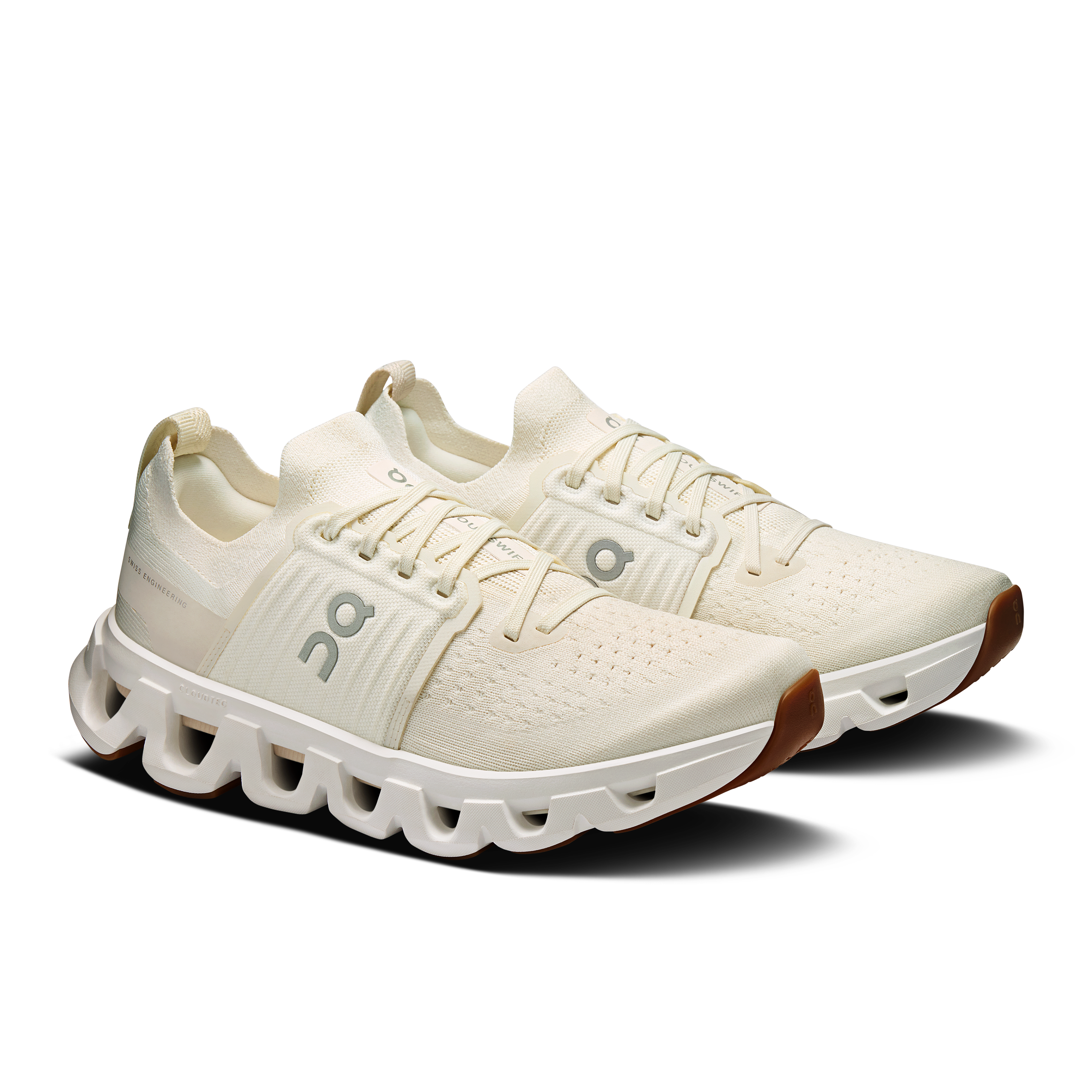 On Cloudswift 4 Ivory & Dew Damen Strassenlauf Schuhe