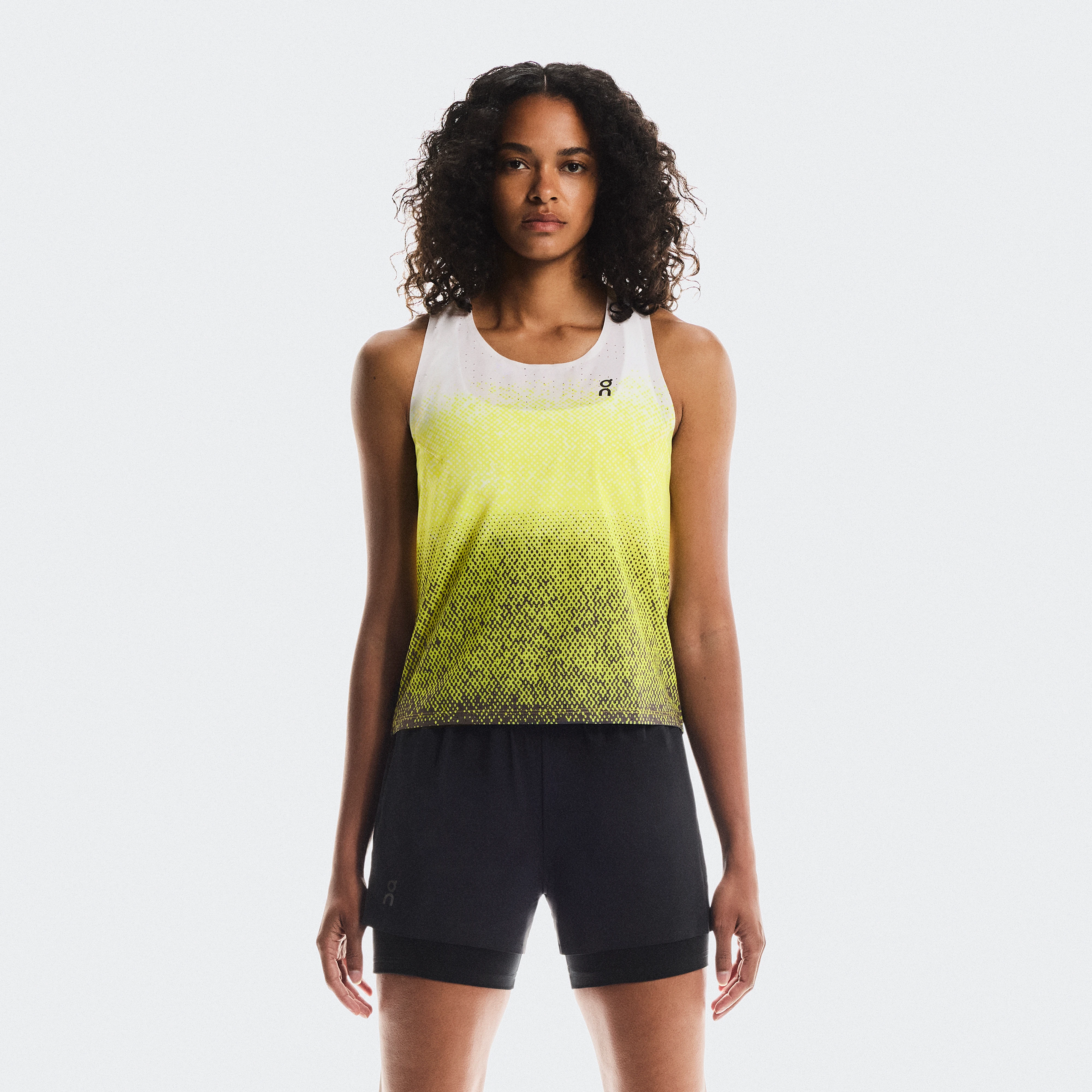 On Race Singlet Yellow Women Women – Race day, ultralight, breathable Tops and t-shirts
